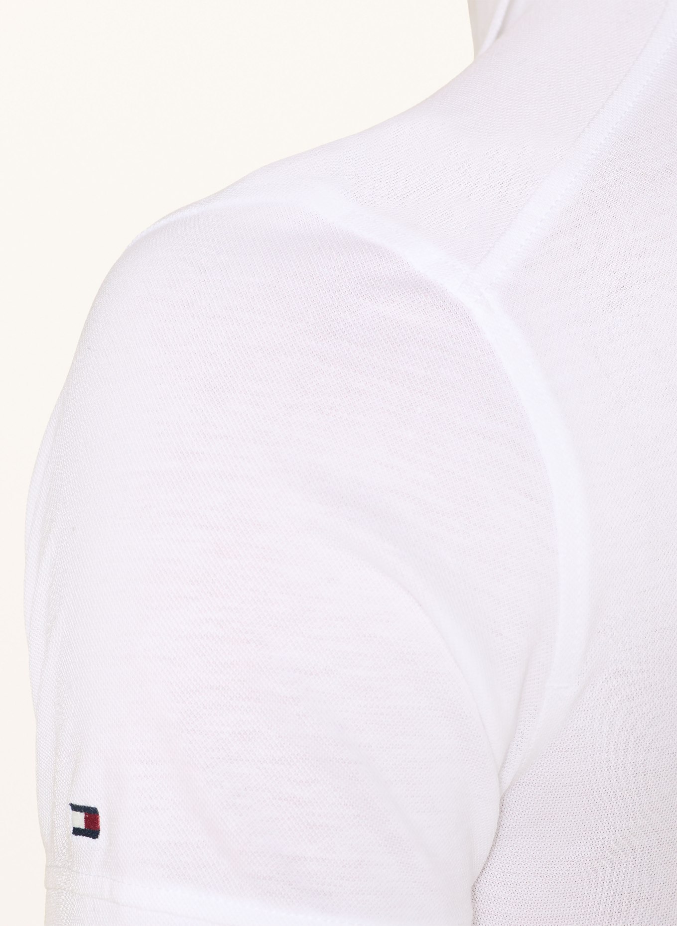 TOMMY HILFIGER piqué polo shirt: WHITE