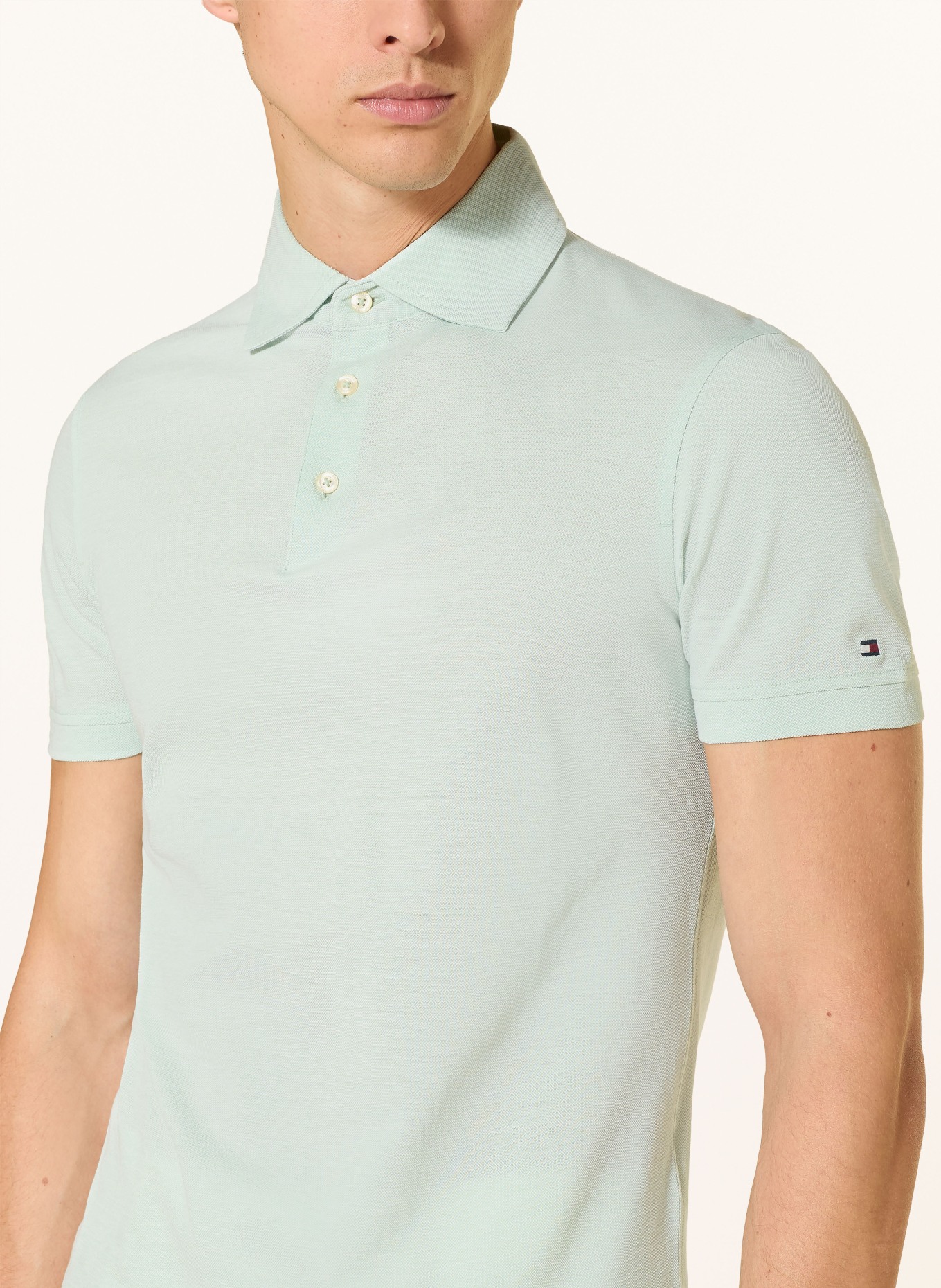 TOMMY HILFIGER piqué polo shirt: MINT