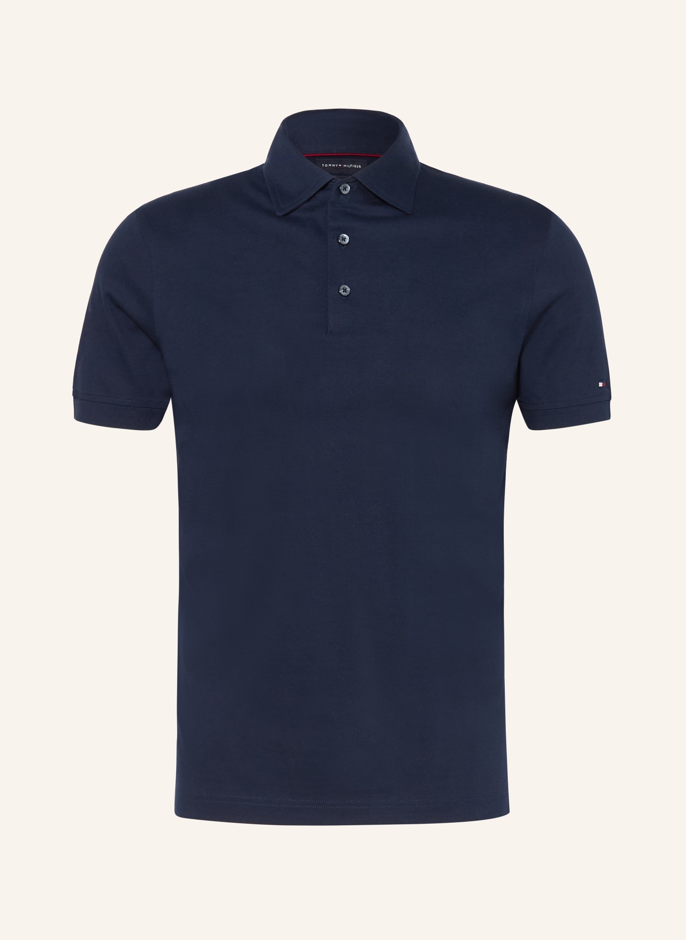 TOMMY HILFIGER piqué polo shirt: DARK BLUE