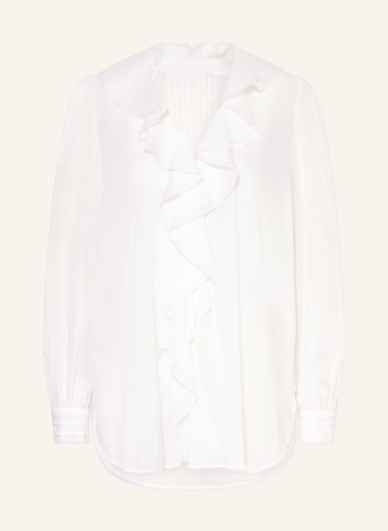 RIANI Bluse mit Volants: WEISS