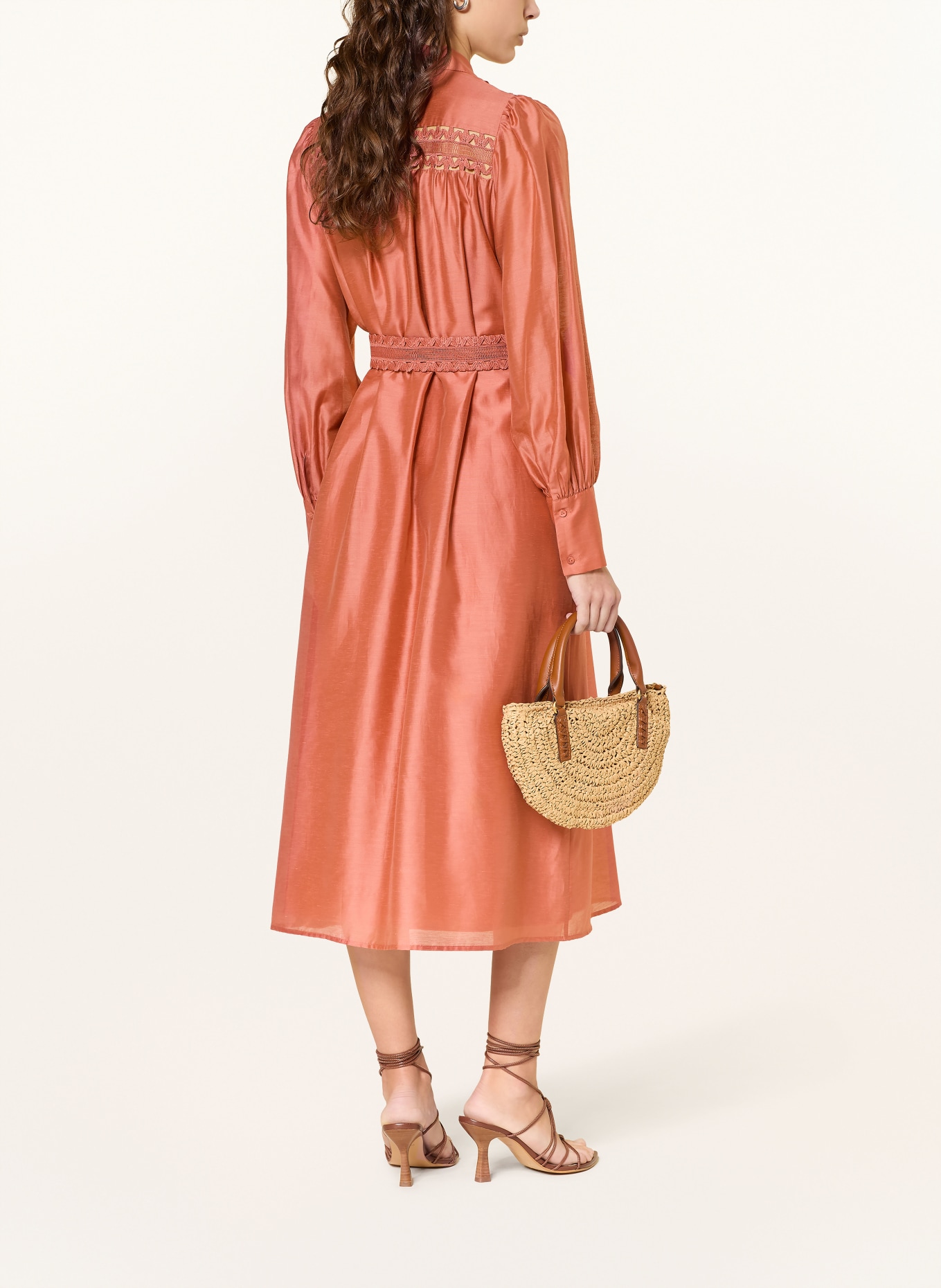 van Laack Hemdblusenkleid VL-KALWIA-PB: HELLROT