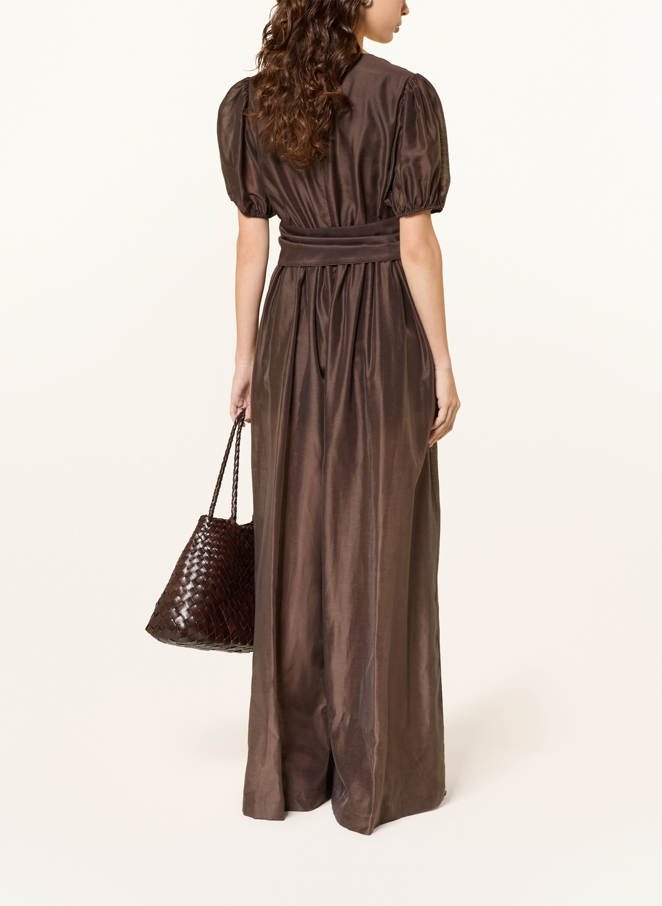 van Laack Jumpsuit VL-HAJAL-XX: DARK BROWN