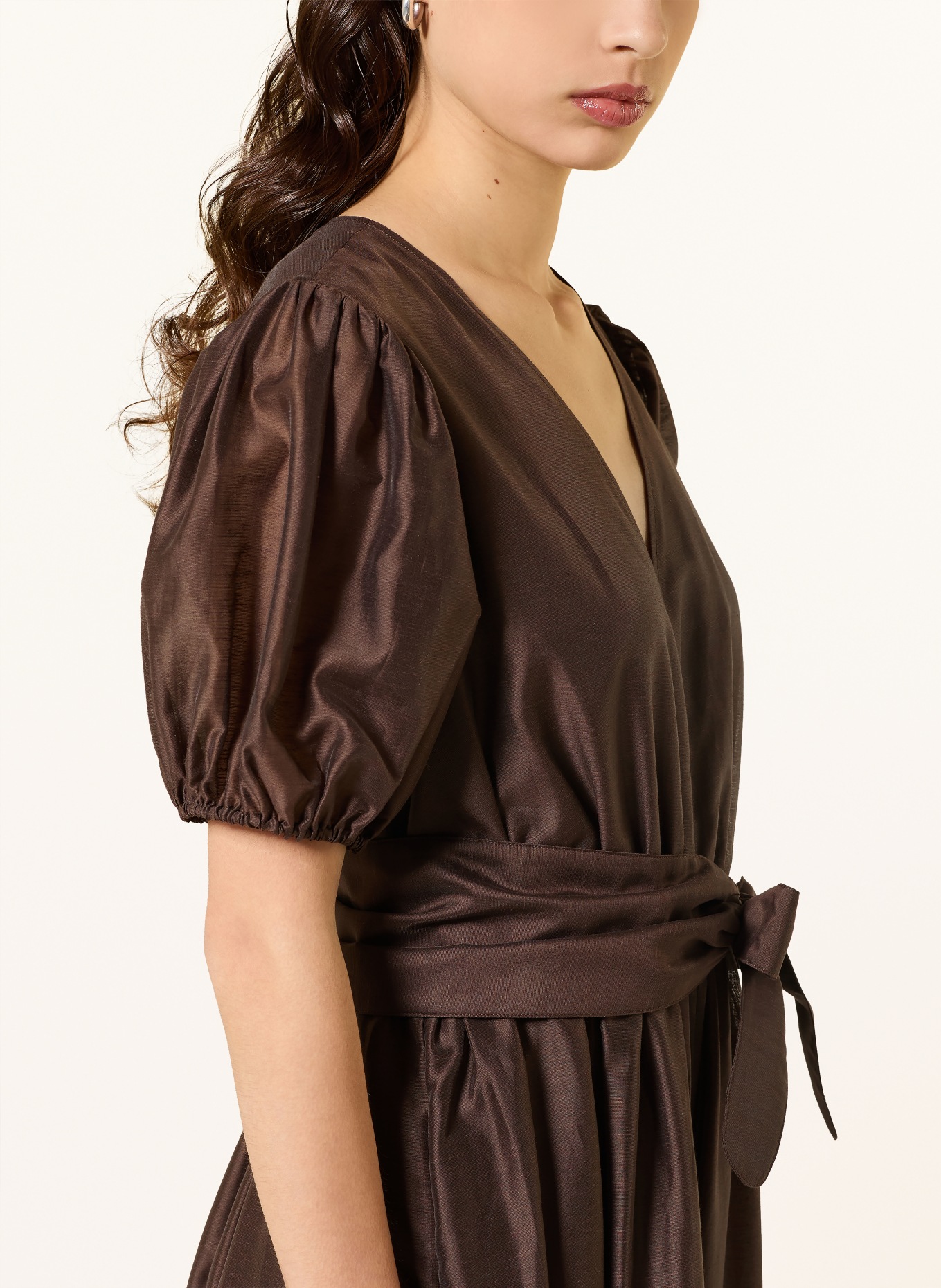 van Laack Jumpsuit VL-HAJAL-XX: DARK BROWN