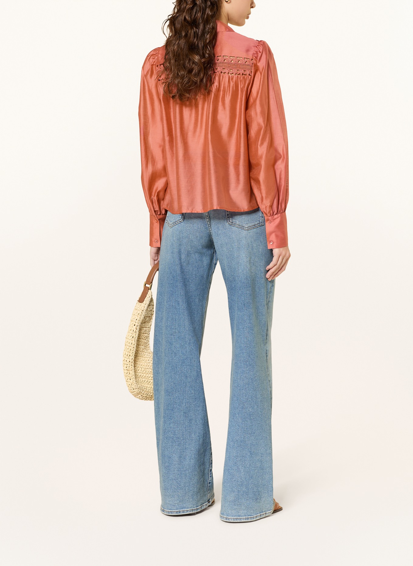 van Laack Košile VL-ALWIA-PB s krajkou: SVĚTLE ČERVENÁ