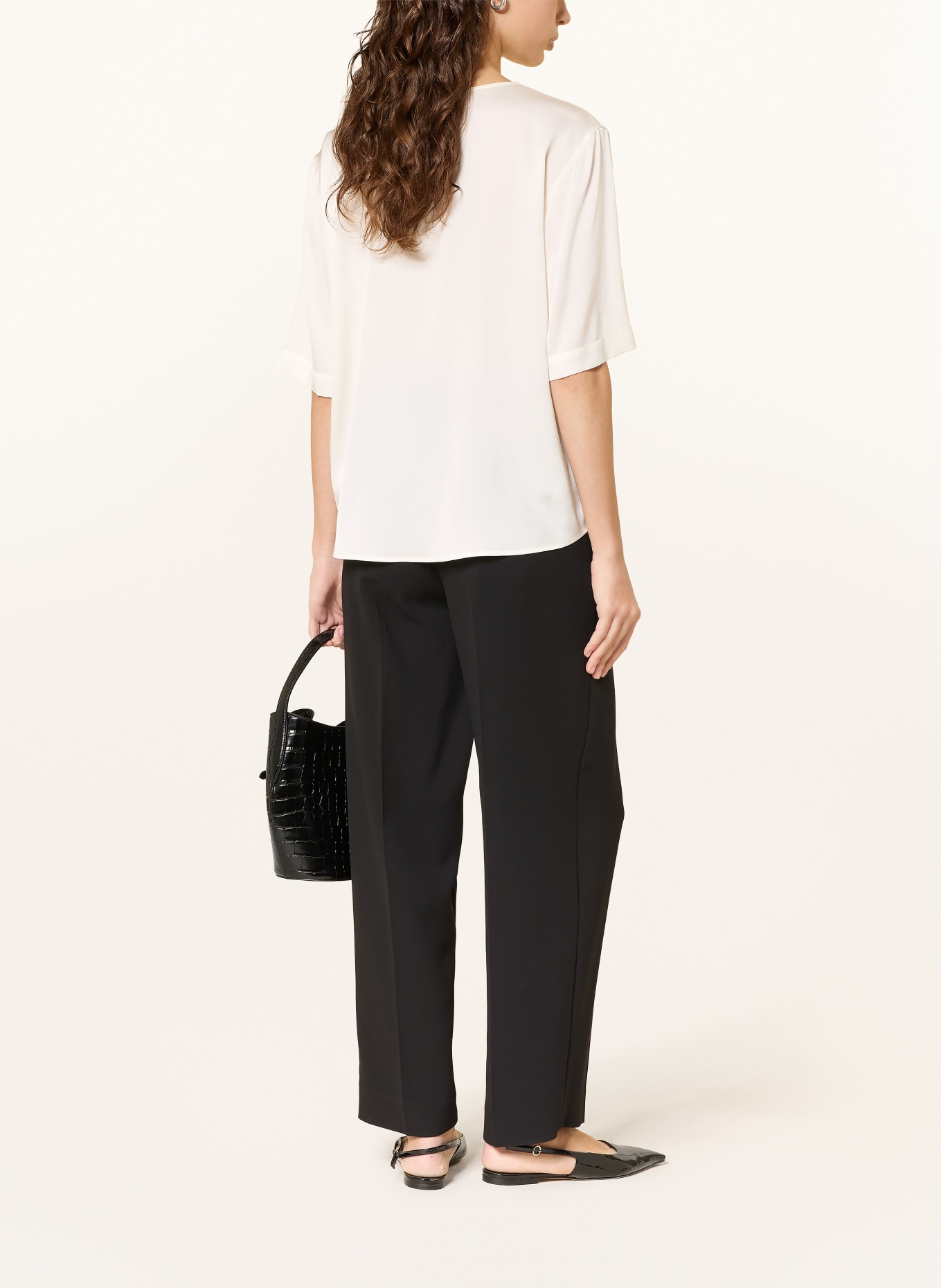 van Laack Blusenshirt VL-TANIRA-XX aus Seide: WEISS