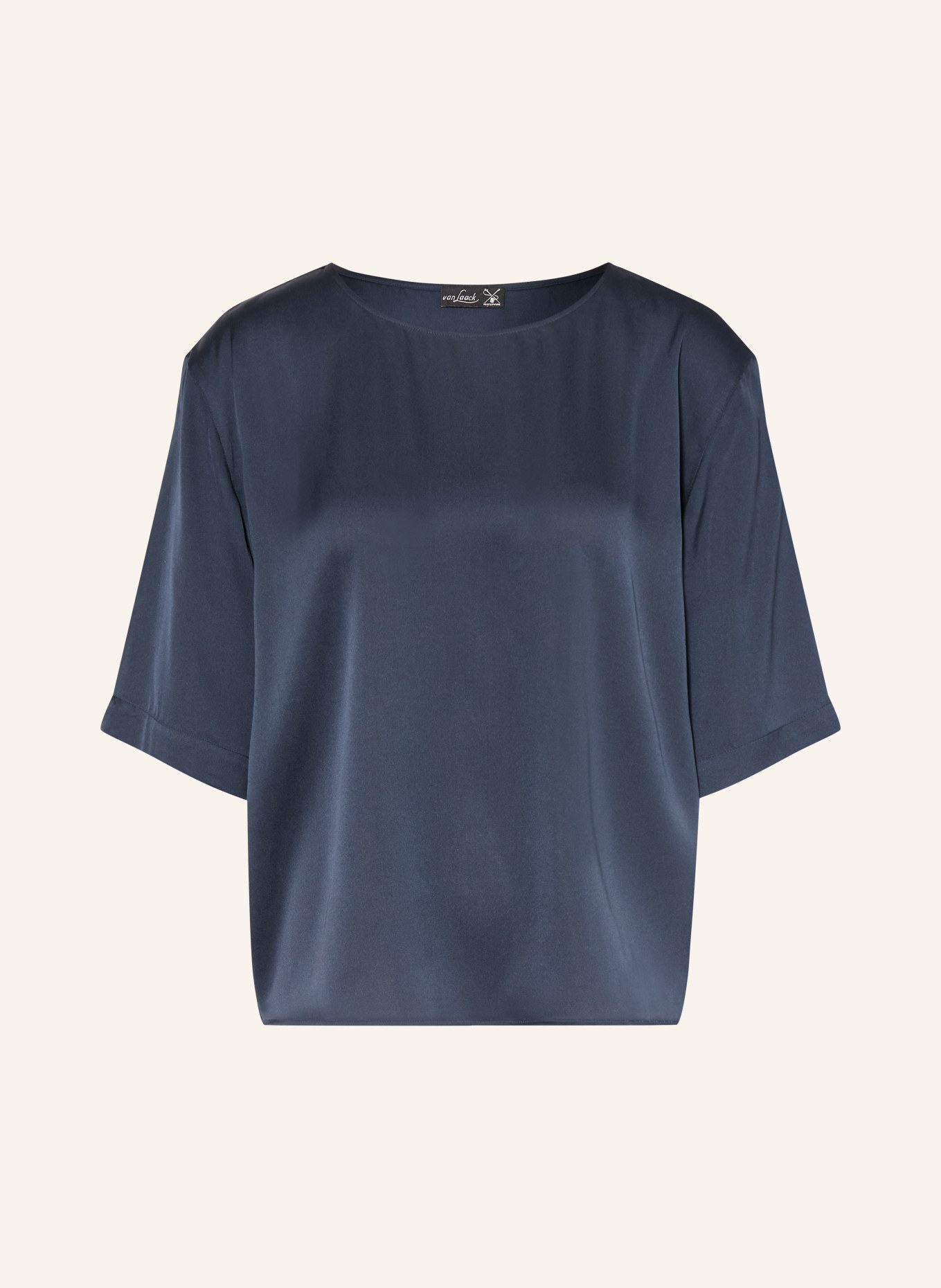 van Laack Blusenshirt VL-TANIRA-XX aus Seide: DUNKELBLAU