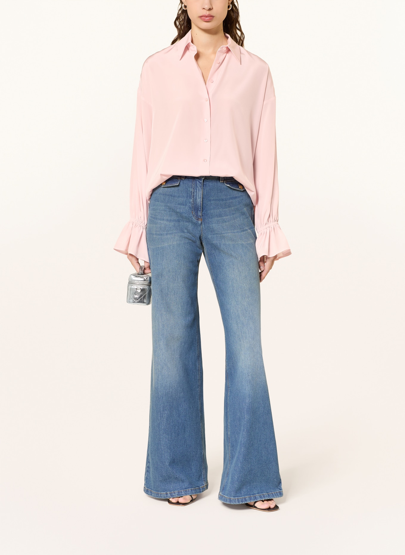 van Laack Hedvábná košile VL-TAREN-XX: SVĚTLE RŮŽOVÁ