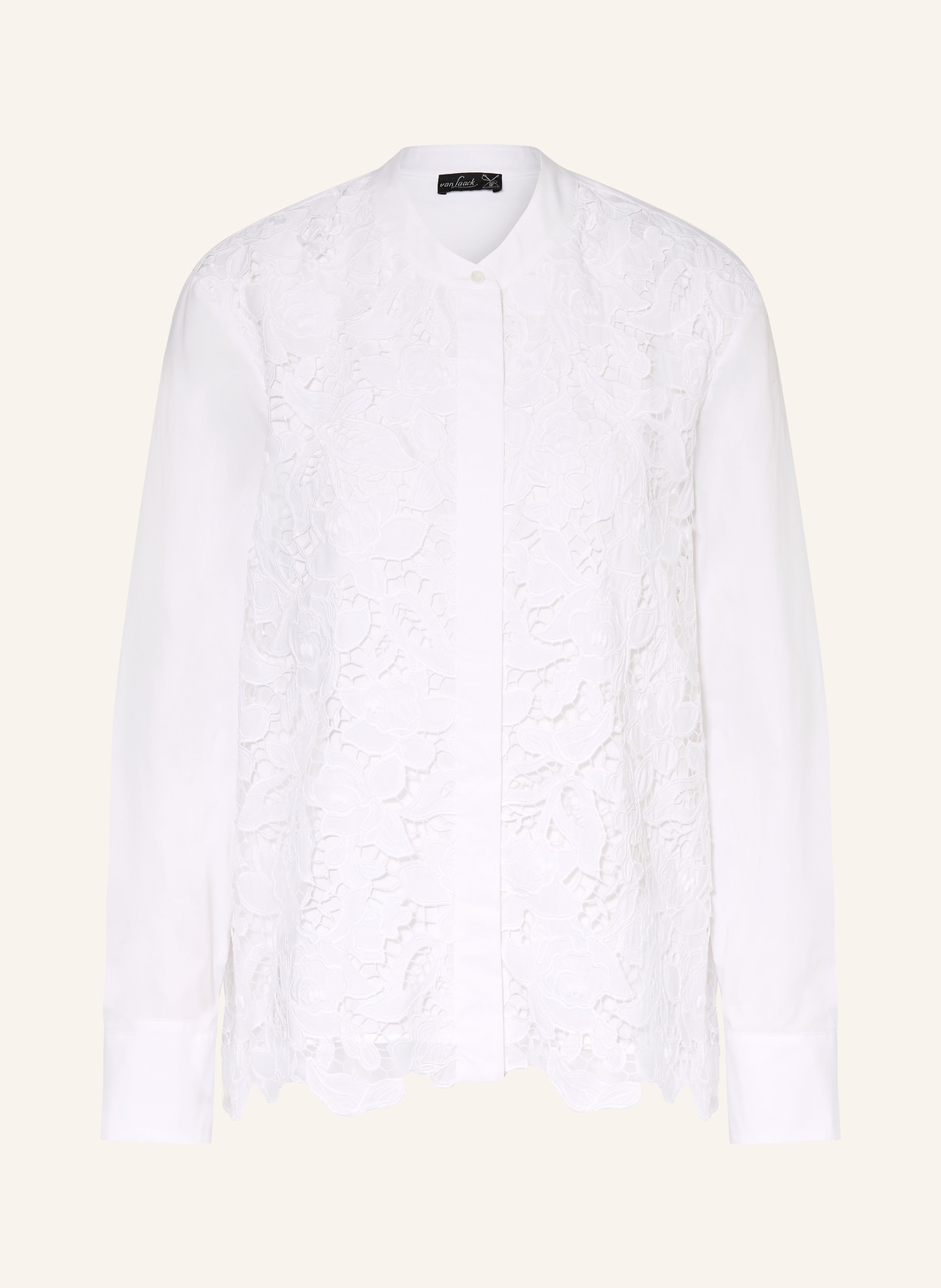 van Laack Blůza VL-TELJA-F s krajkou: BÍLÁ