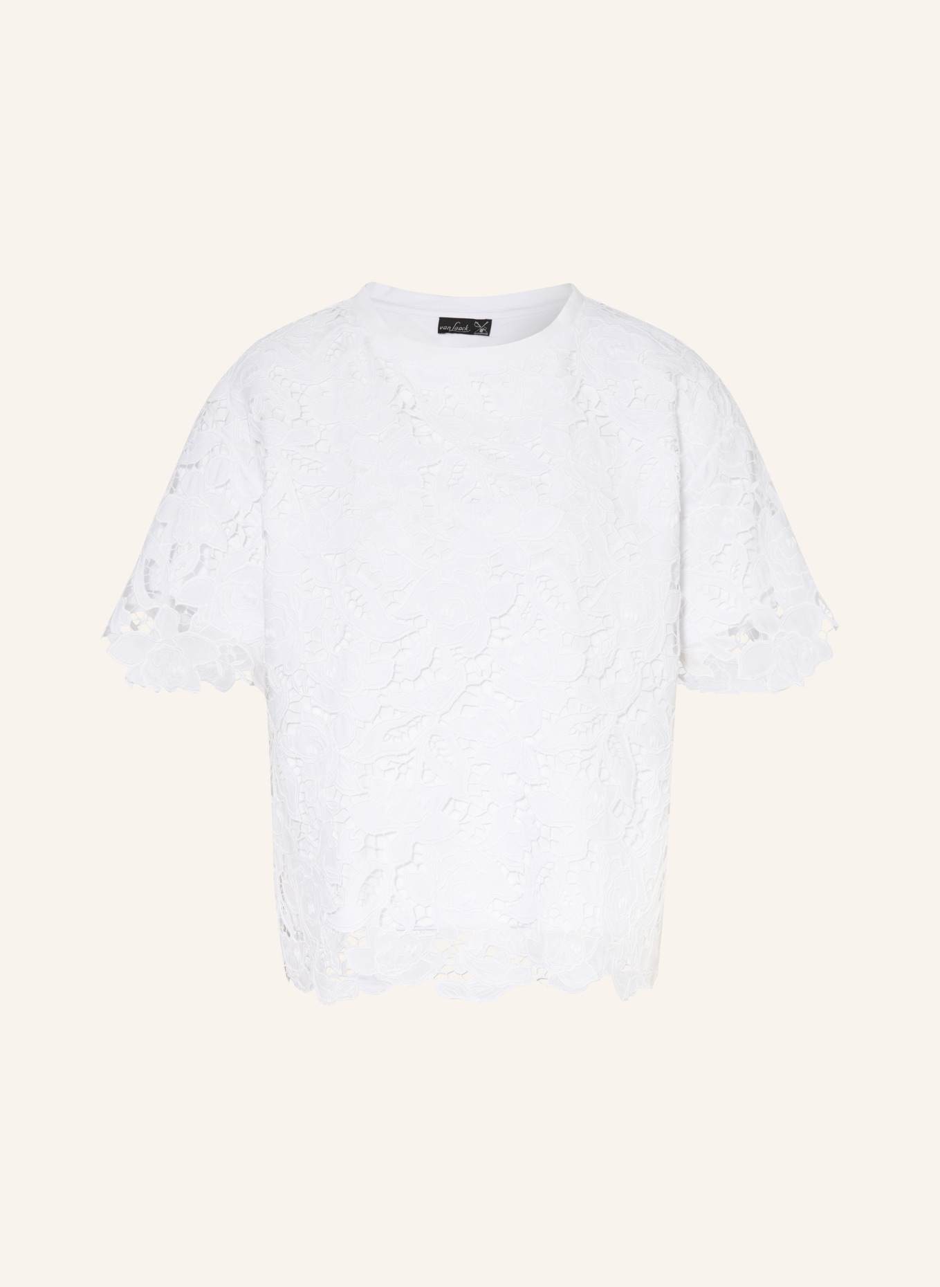 van Laack Blusenshirt VL-MISANA-F aus Spitze: WEISS