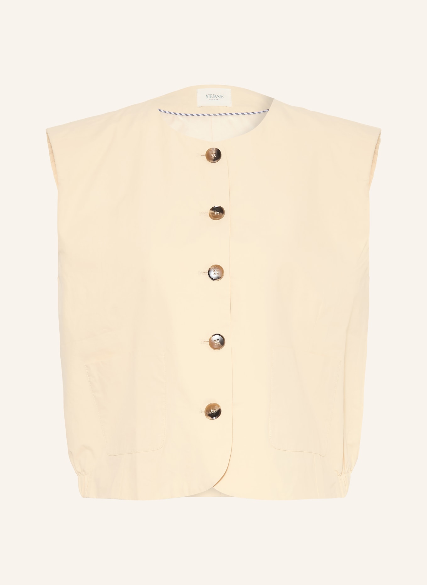 YERSE Gilet blazer CARLI: MARRON CLAIR