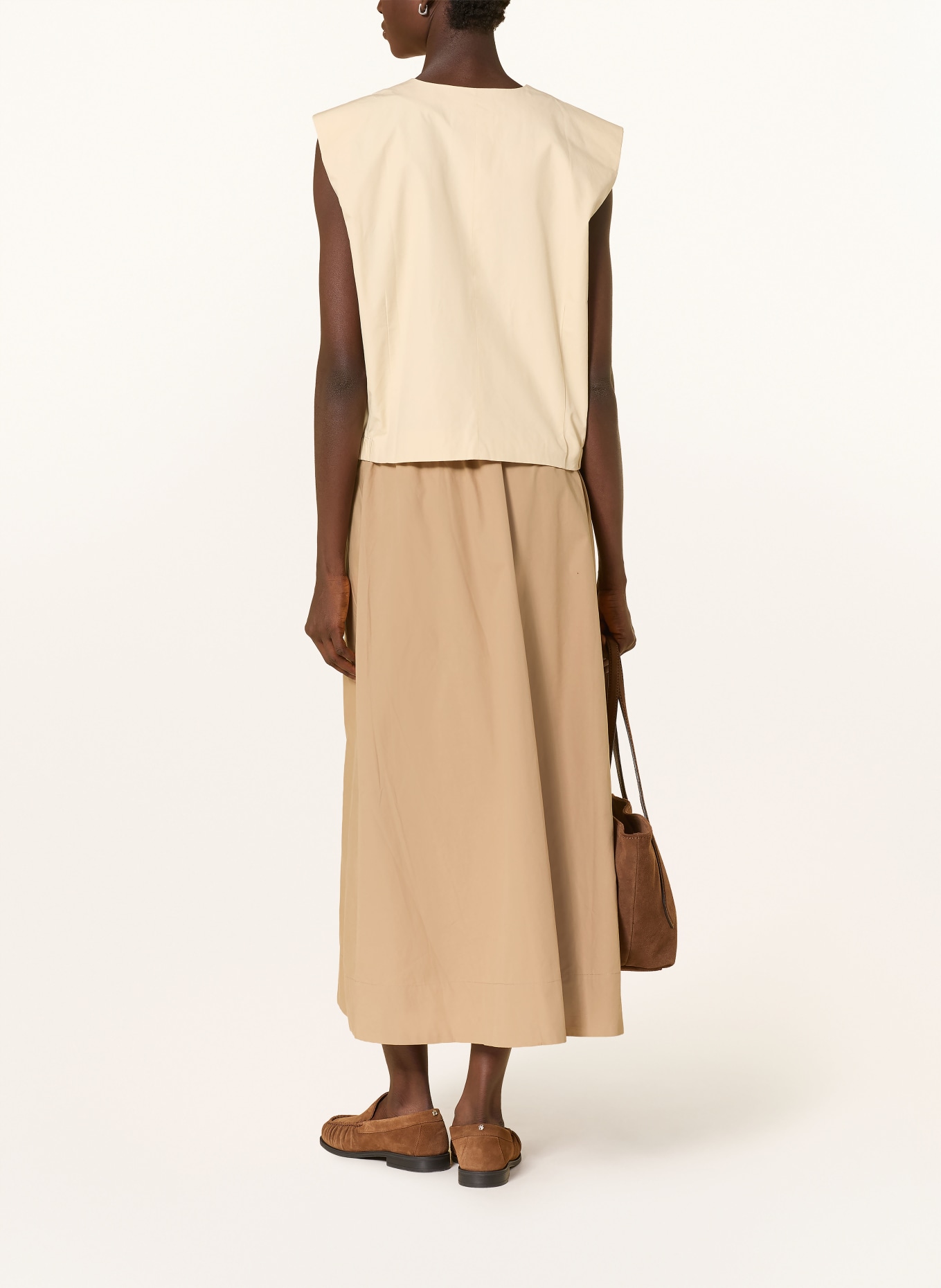 YERSE Gilet blazer CARLI: MARRON CLAIR