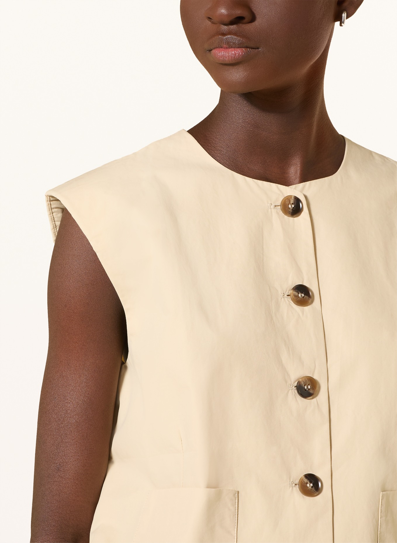 YERSE Gilet blazer CARLI: MARRON CLAIR