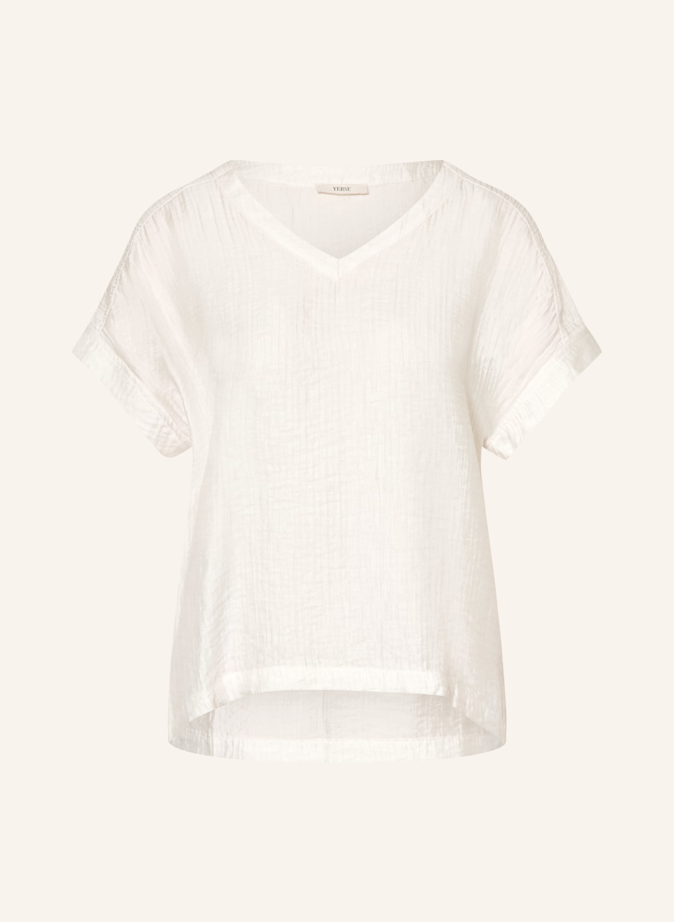 YERSE GRETEL blouse shirt: WHITE