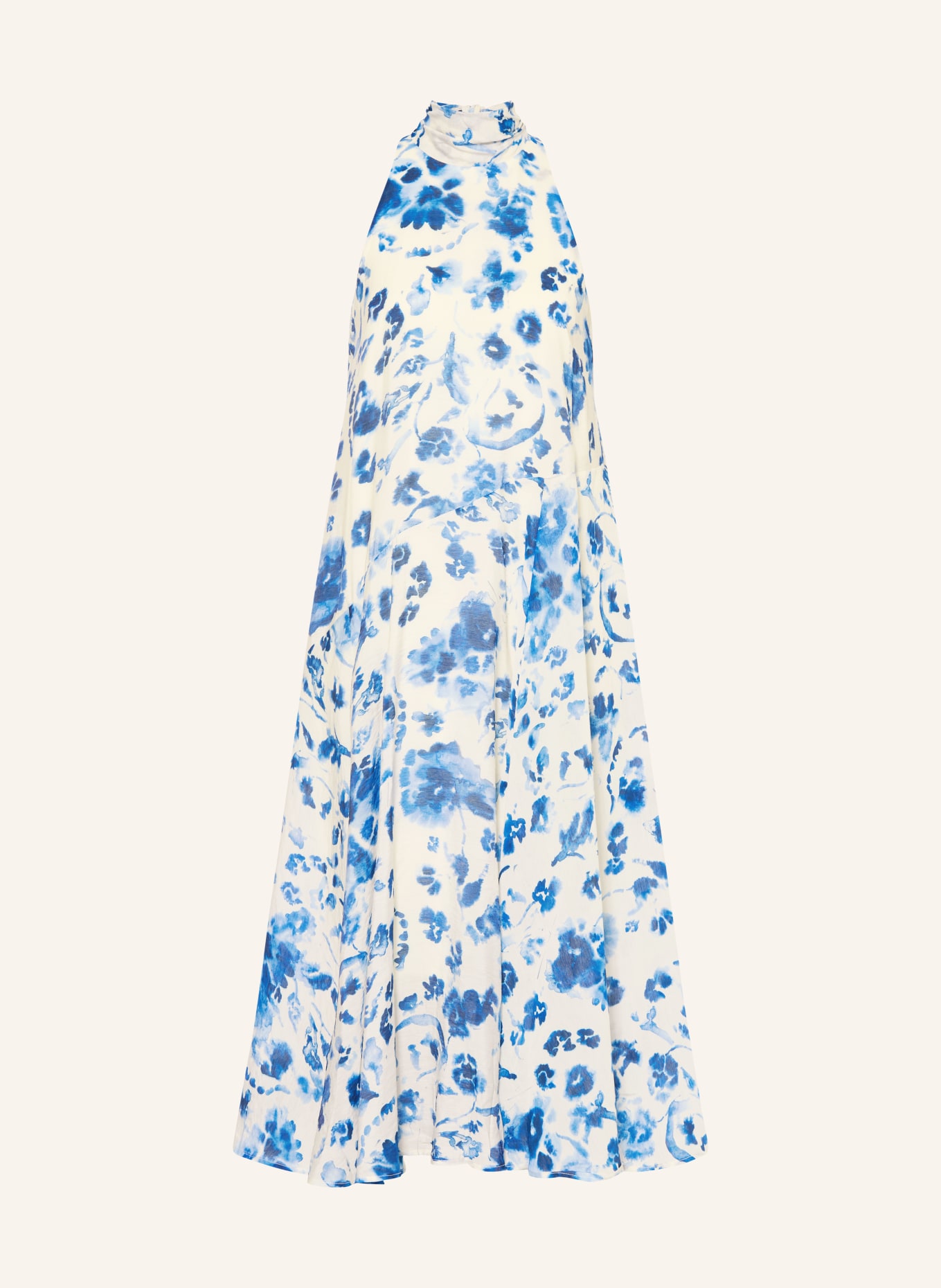 YERSE Šaty SARA: BÍLÁ / TMAVĚ MODRÁ / MODRÁ