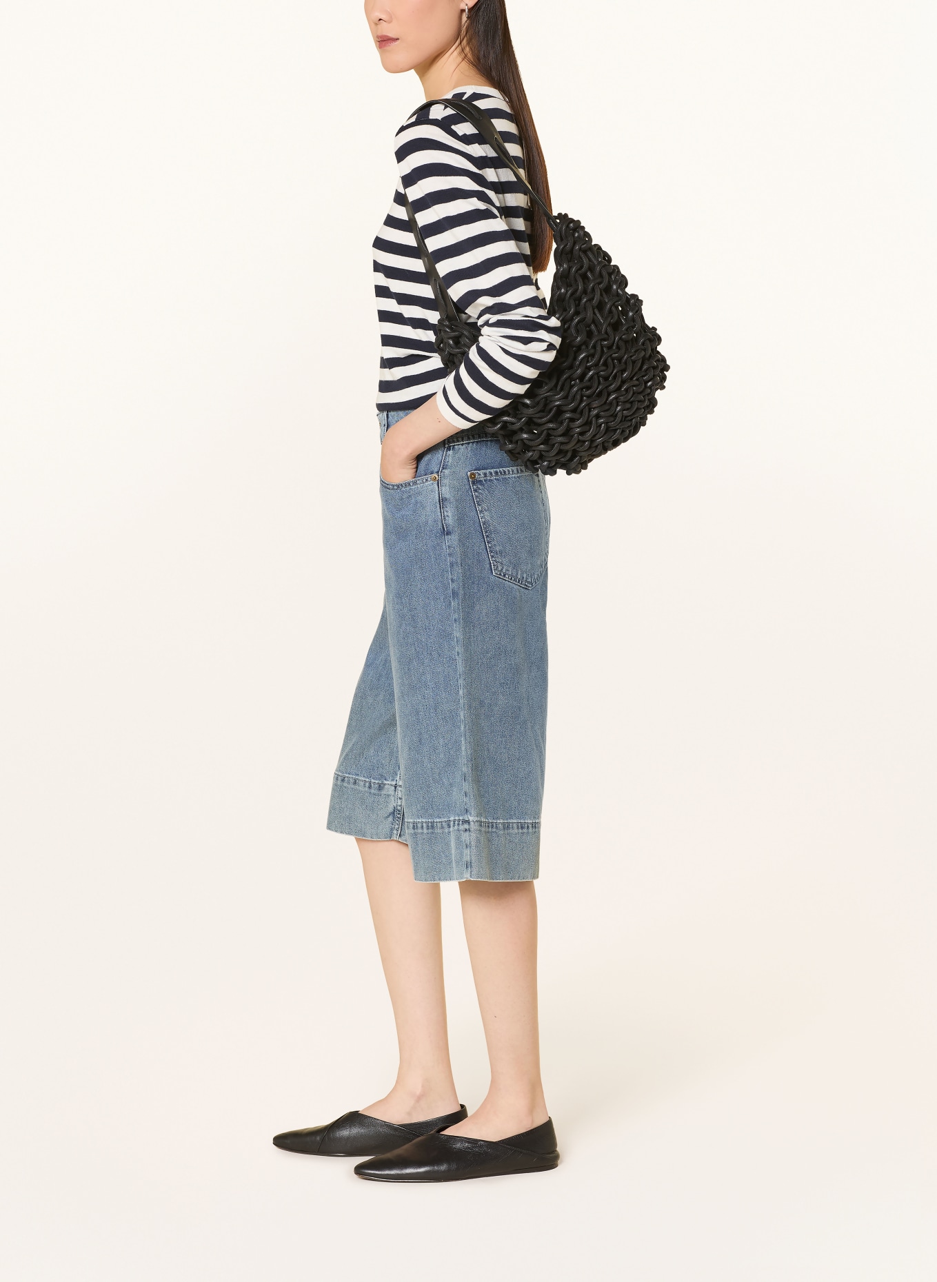 YERSE Jeans-bermuda CLEO: 056 INDIGO