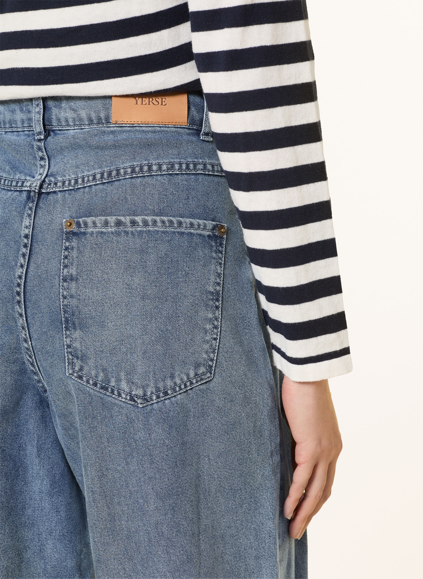 YERSE Jeans-bermuda CLEO: 056 INDIGO