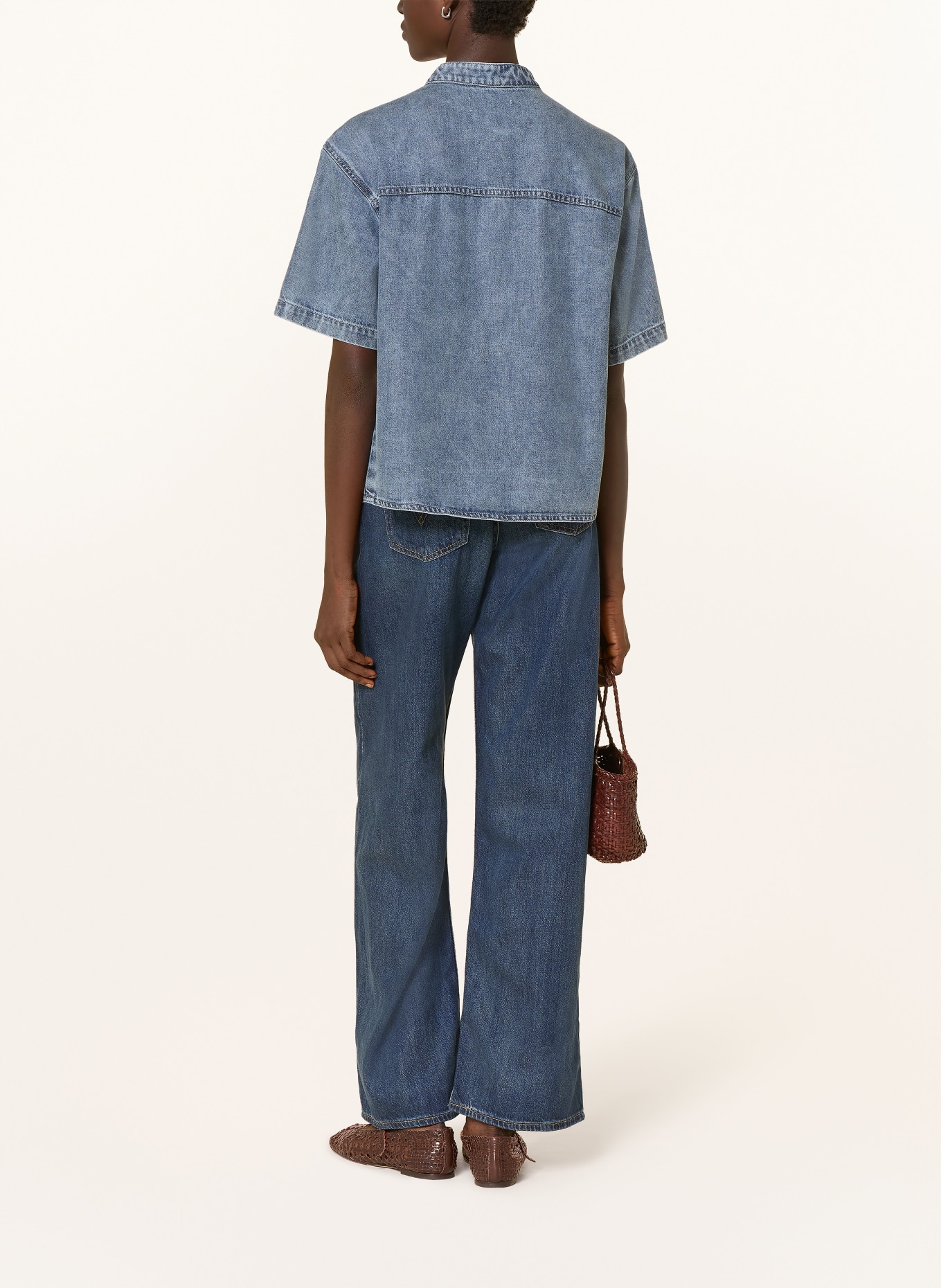 YERSE Jeansbluse CLEO: BLAU