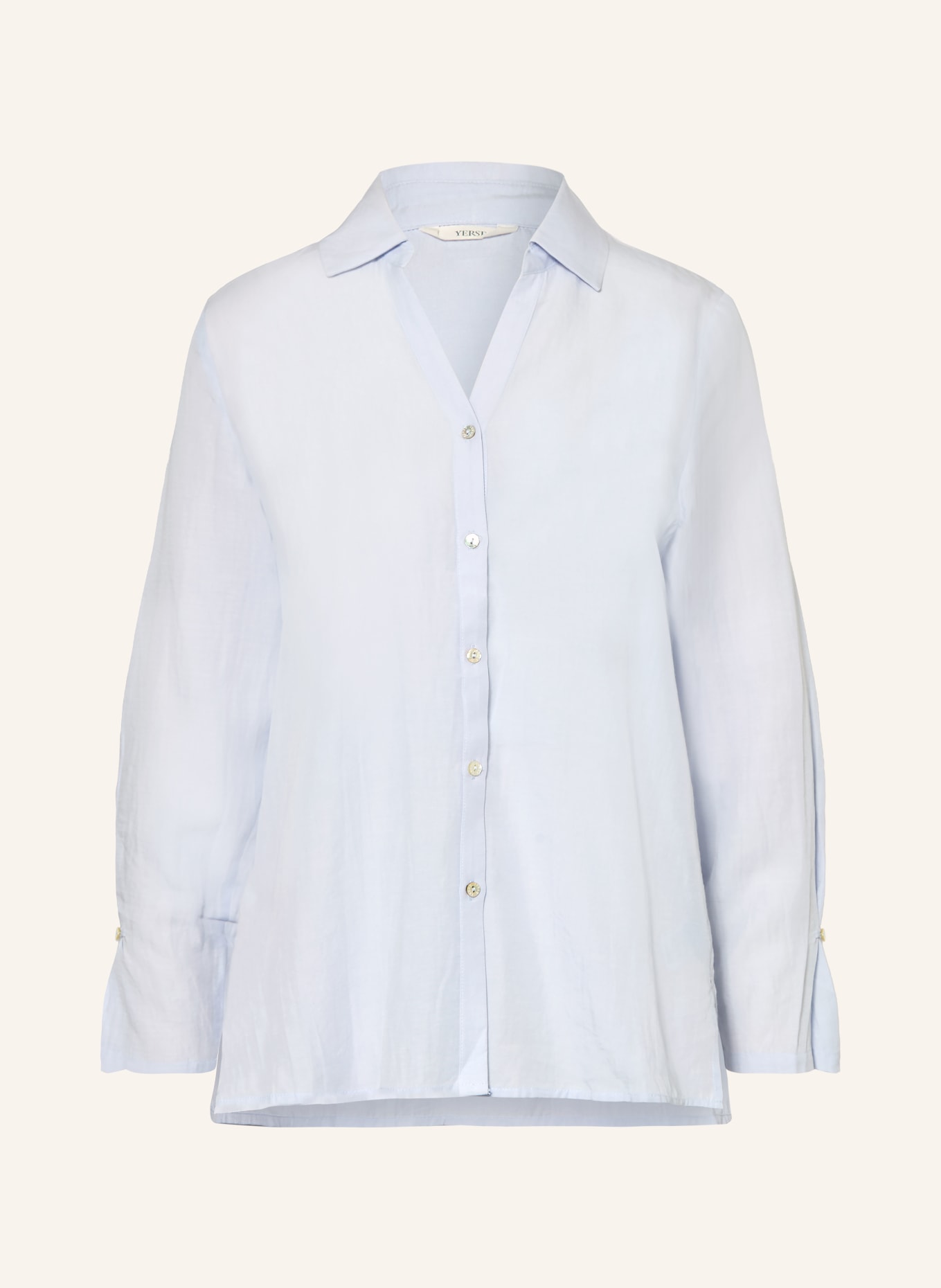 YERSE CLARA blouse: LIGHT BLUE