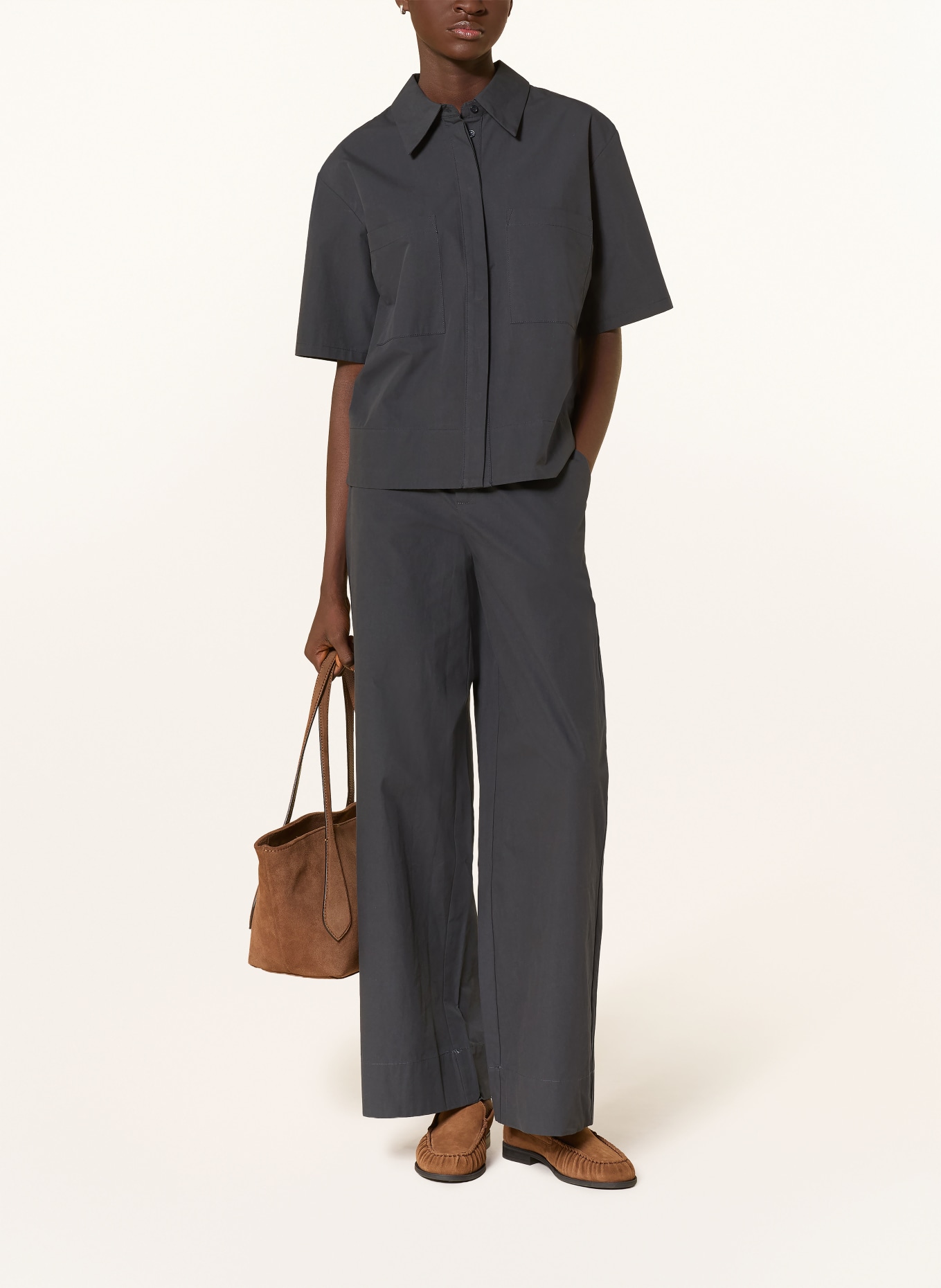 YERSE Hemdbluse MAGGIE: DUNKELBLAU