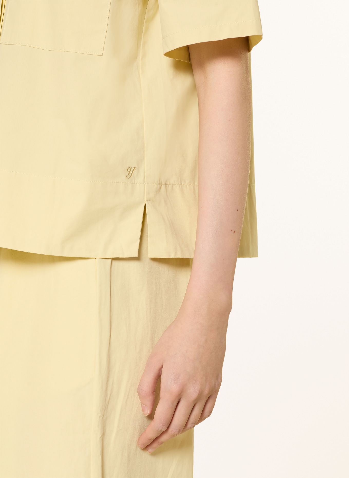 YERSE Overhemdblouse MAGGIE: LICHTGEEL