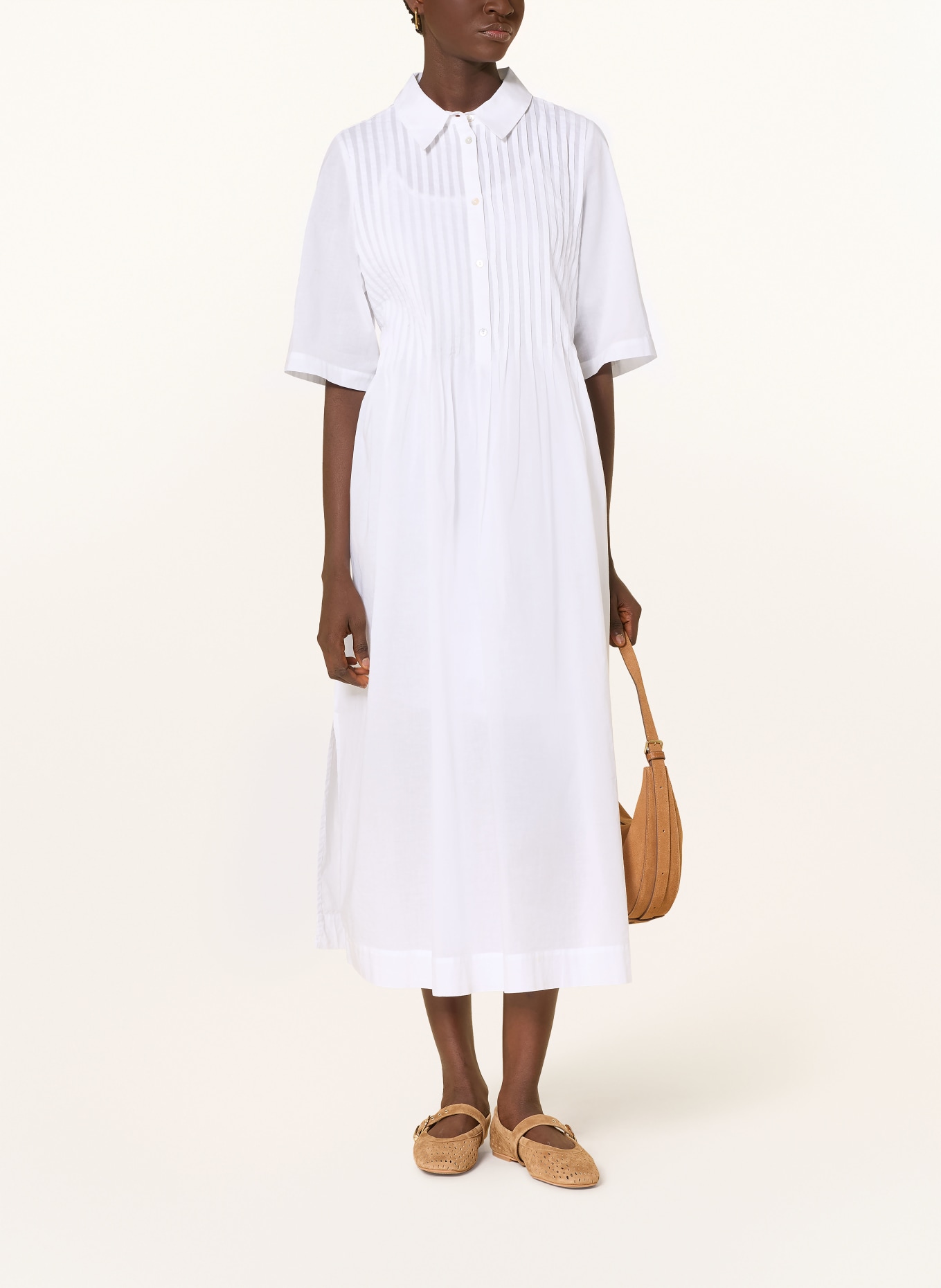 YERSE Hemdblusenkleid NARA: WEISS