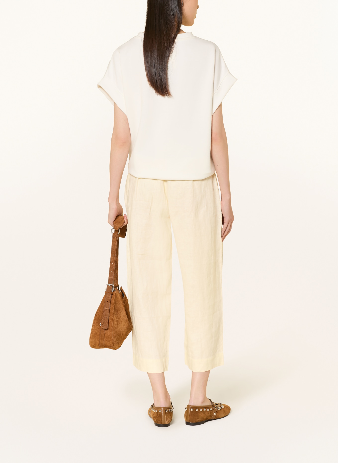 YERSE Linnen culotte RITA: ECRU