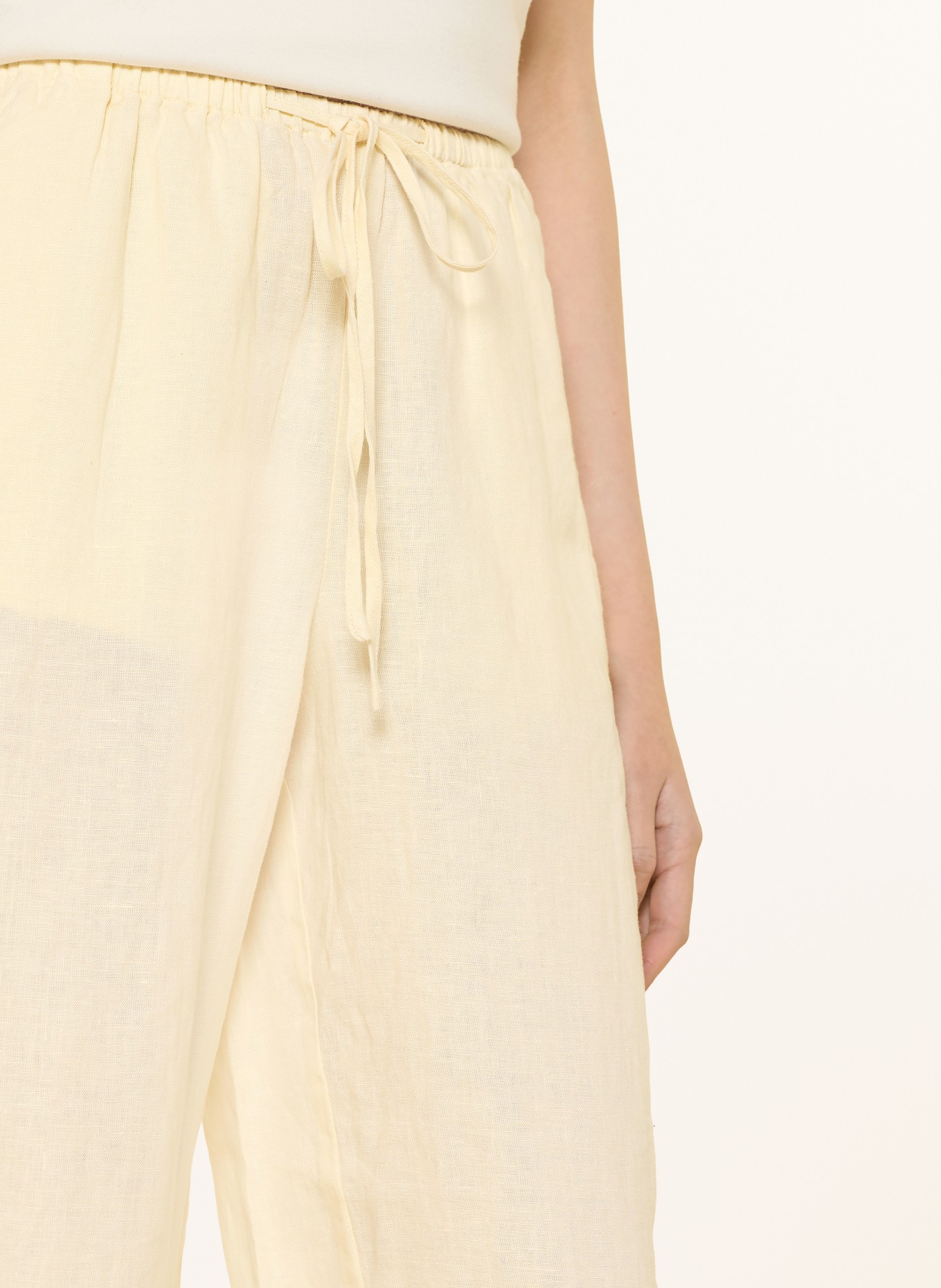 YERSE Linnen culotte RITA: ECRU