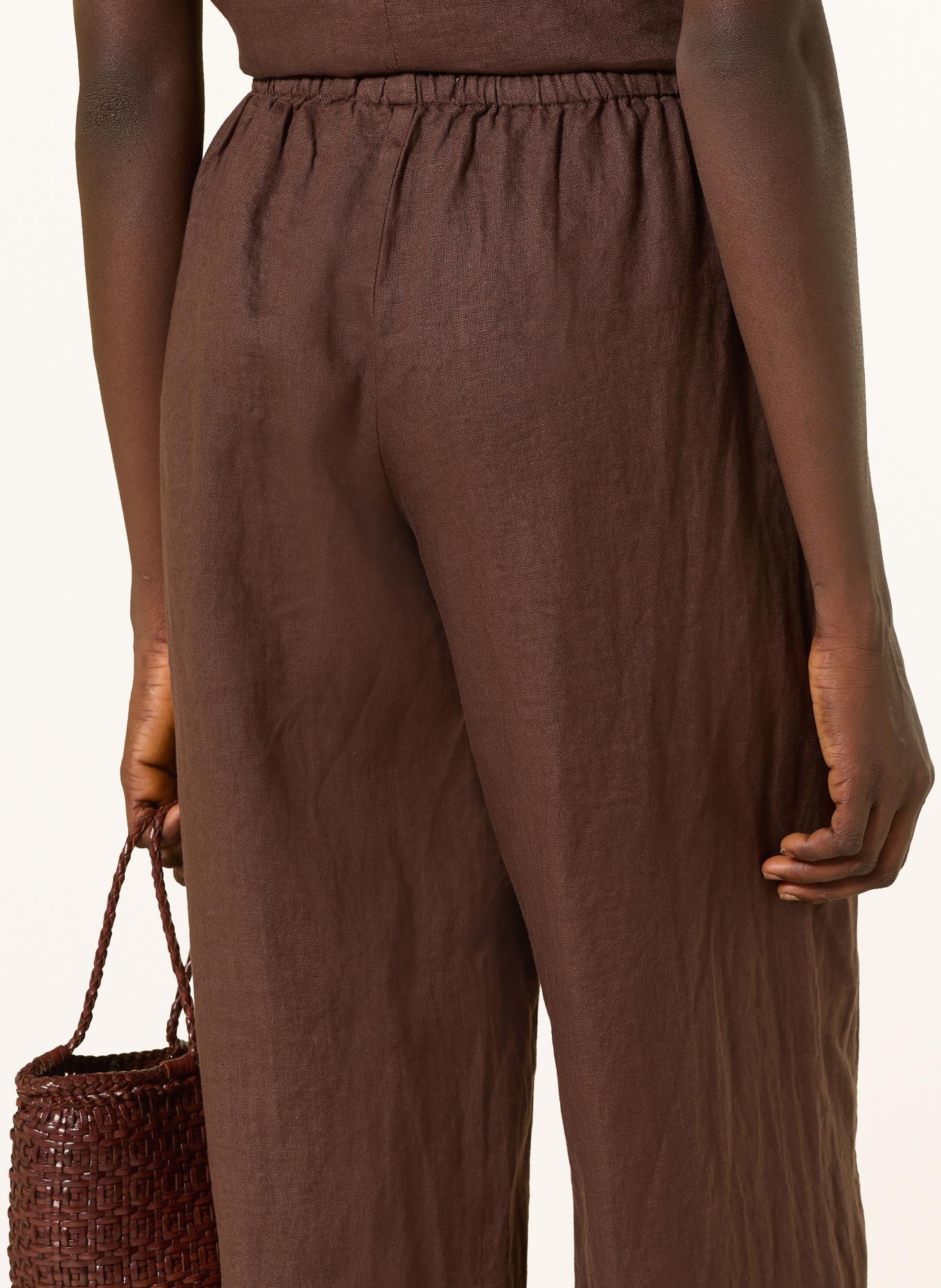 YERSE Leinen-Culotte RITA: DUNKELBRAUN