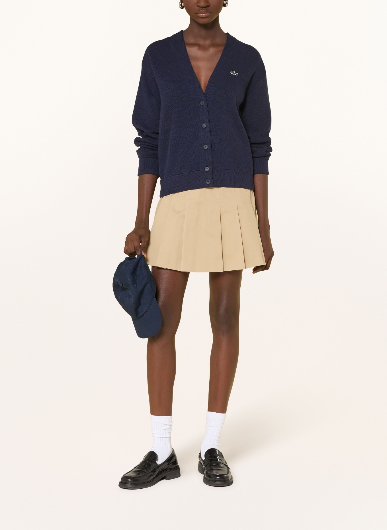 LACOSTE Strickjacke: DUNKELBLAU