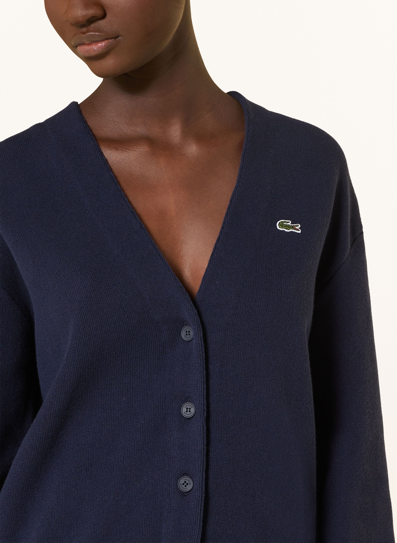 LACOSTE Strickjacke: DUNKELBLAU