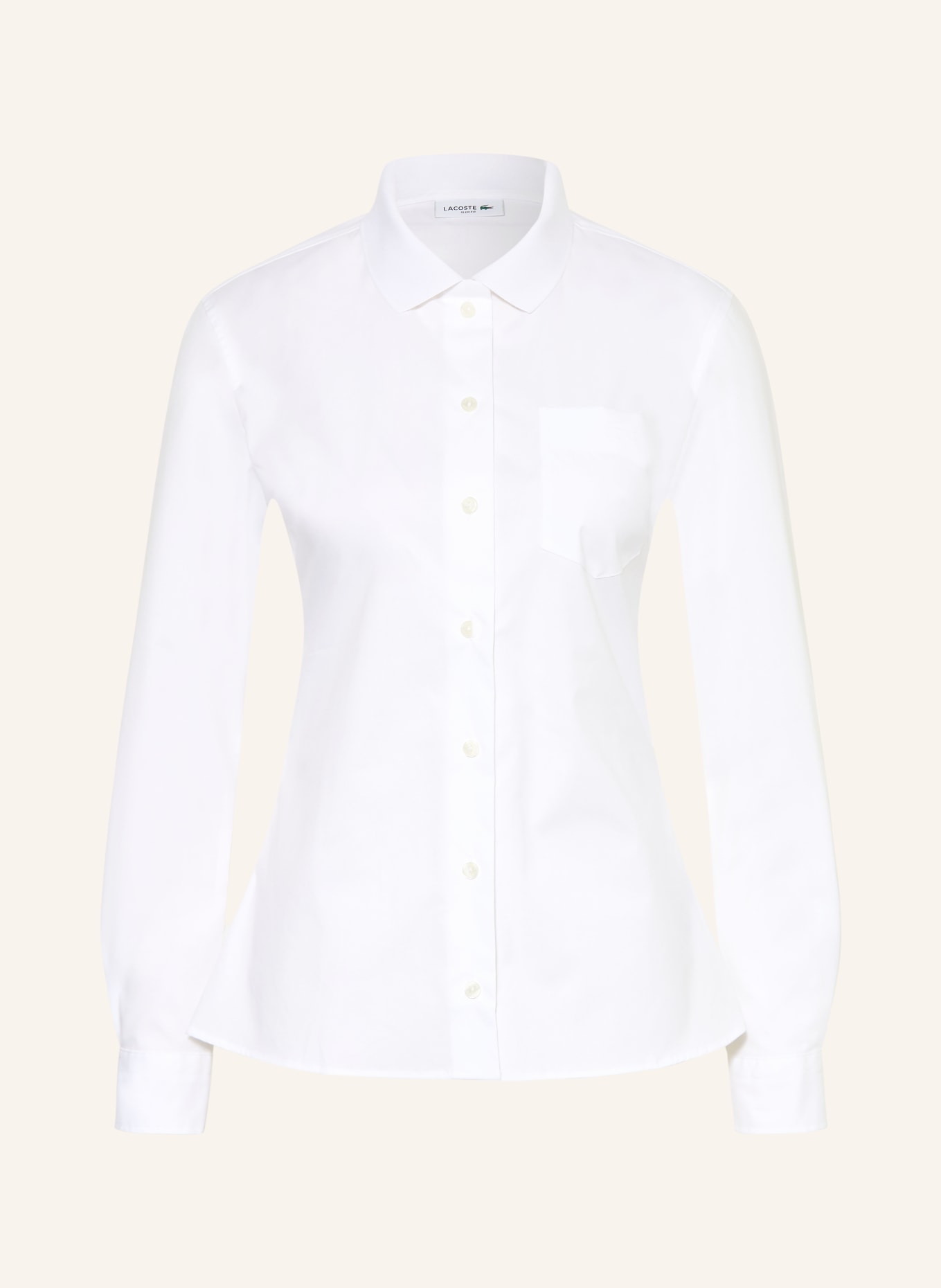 LACOSTE Hemdbluse: WEISS