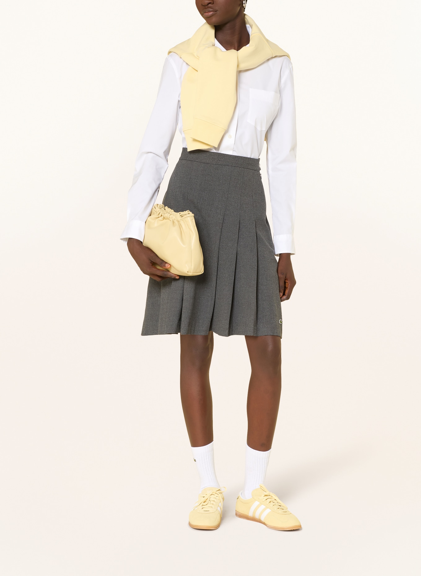 LACOSTE Hemdbluse: WEISS