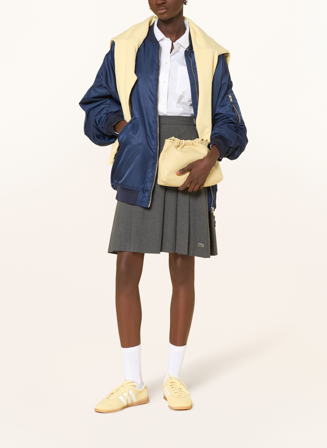 LACOSTE Hemdbluse: WEISS