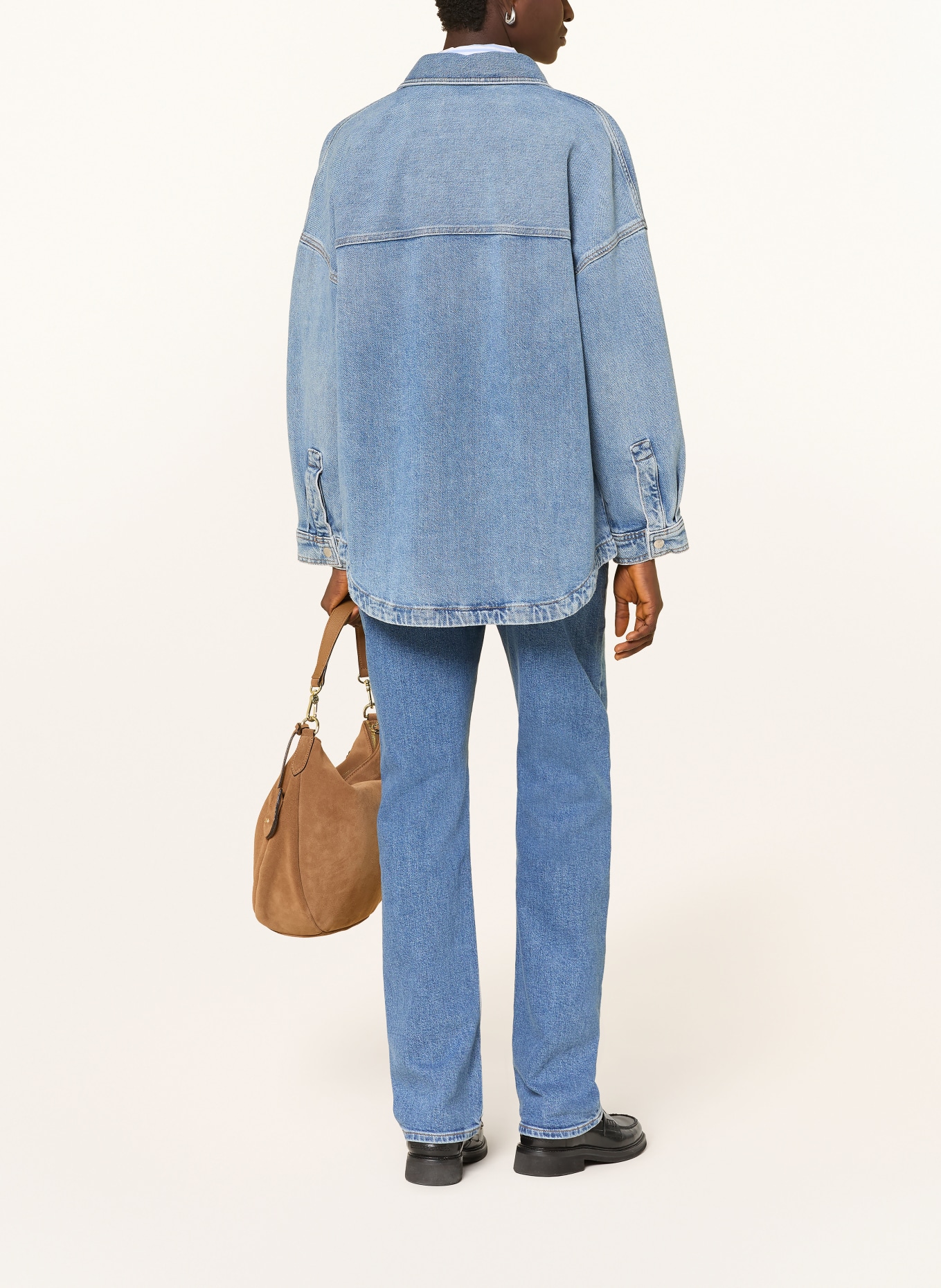 LACOSTE Rovné džíny: 36L MEDIUM BLUE