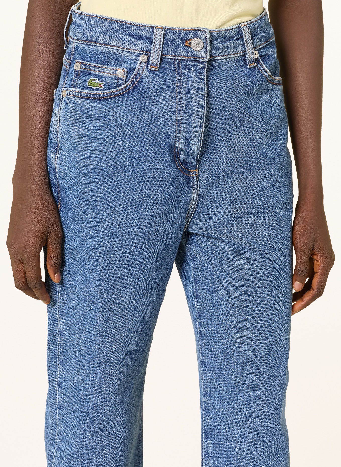 LACOSTE Rovné džíny: 36L MEDIUM BLUE
