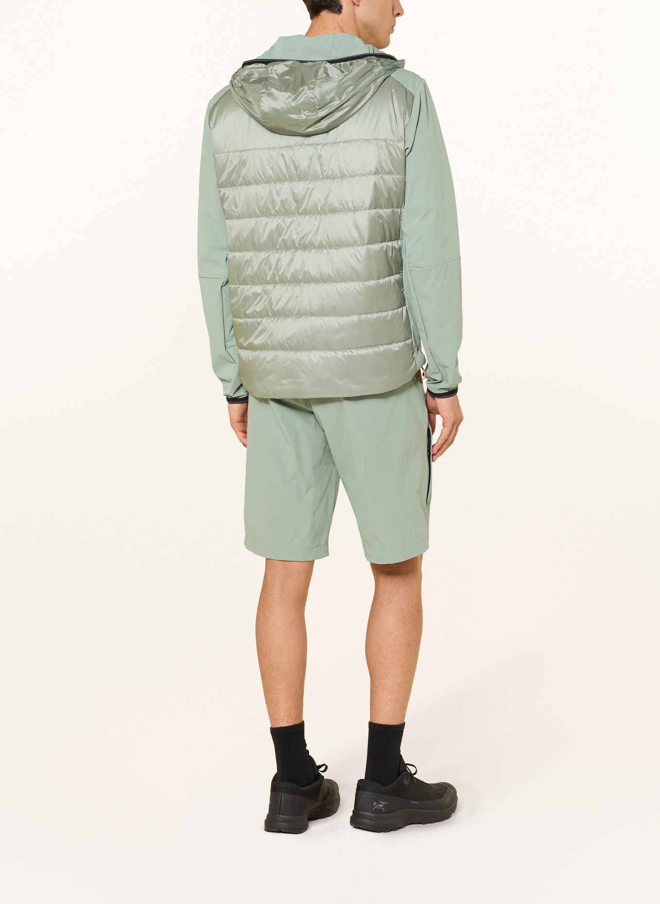 FIRE+ICE Hybrid-Steppjacke KEGAN: HELLGRÜN / SCHWARZ