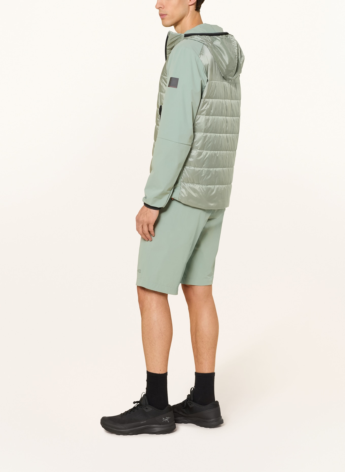 FIRE+ICE Hybrid-Steppjacke KEGAN: HELLGRÜN / SCHWARZ