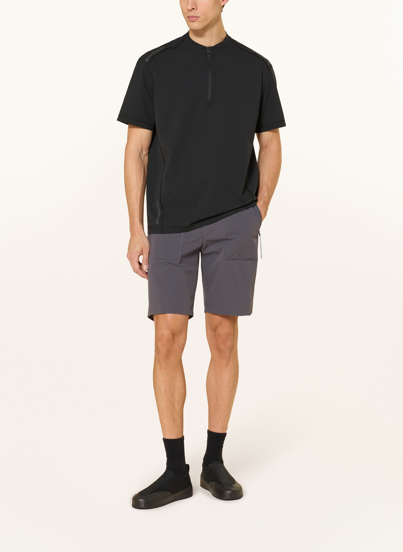 FIRE+ICE Koszulka funkcjonalna AOULI: CZARNY / POMARAŃCZOWY