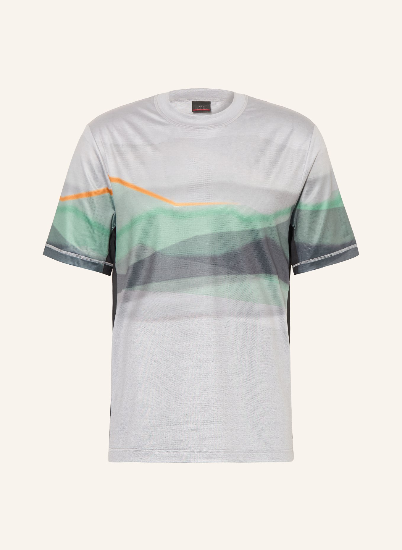 FIRE+ICE Funktionsshirt BALDUIN: GRAU / GRÜN / SCHWARZ