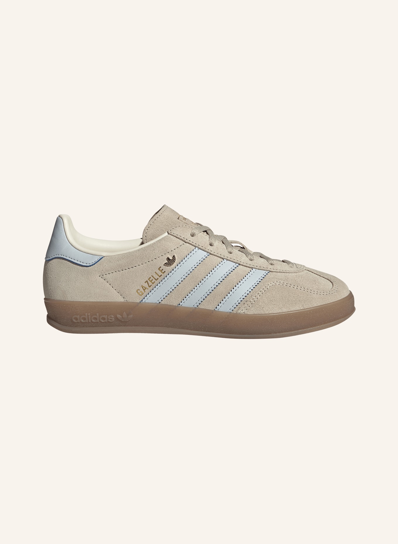 adidas Originals Sneaker GAZELLE INDOOR: BEIGE / GOLD / HELLBLAU