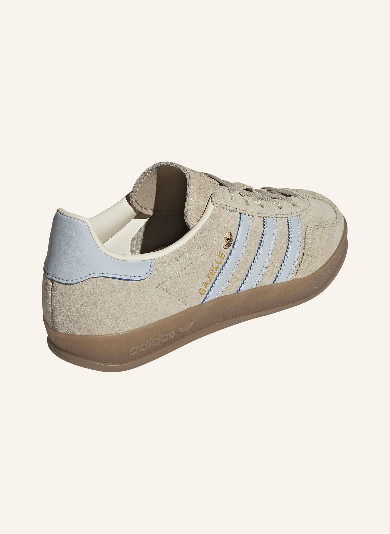 adidas Originals Sneaker GAZELLE INDOOR: BEIGE / GOLD / HELLBLAU