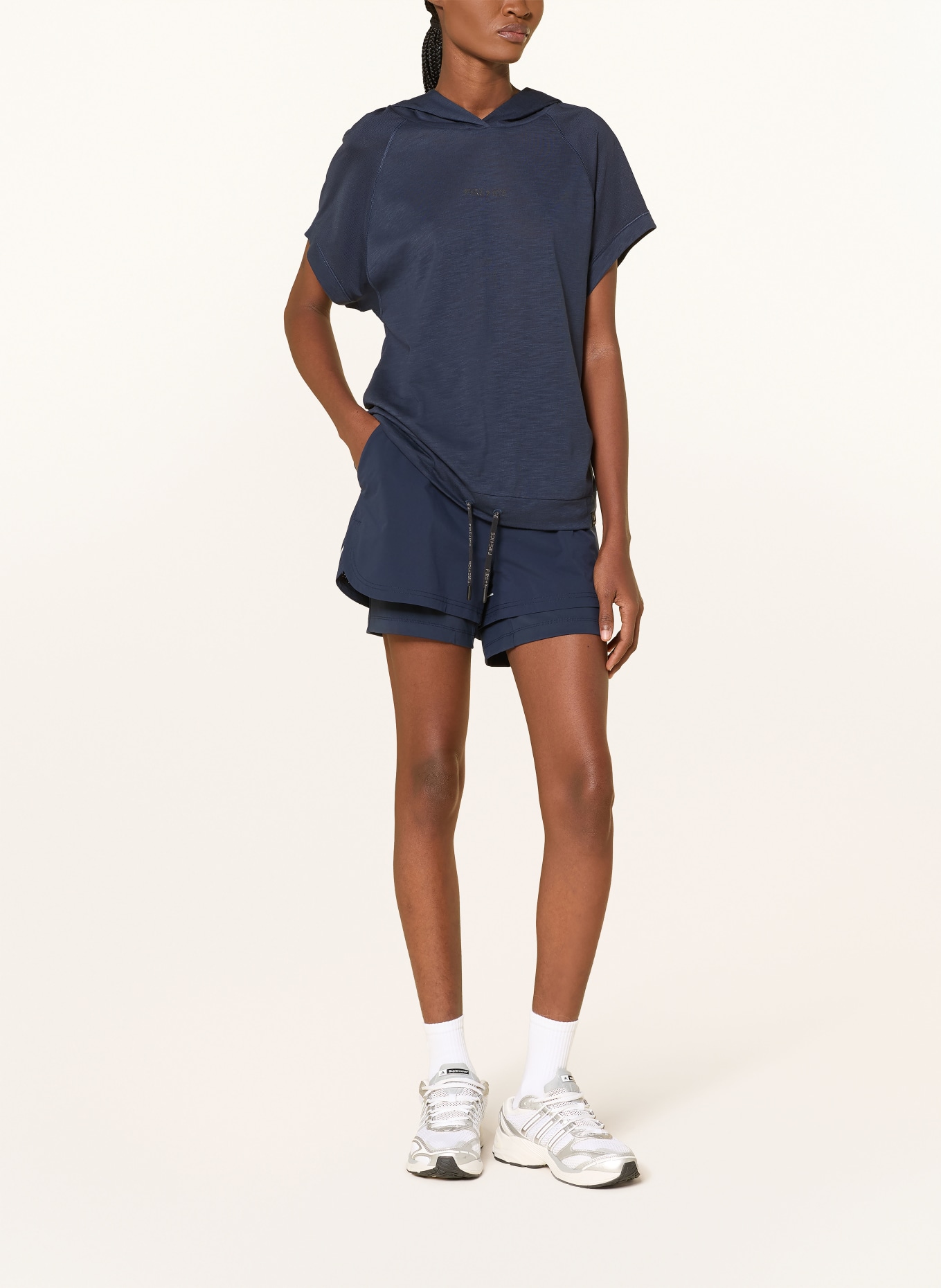 FIRE+ICE 2v1 trekingové šortky LEJA: TMAVĚ MODRÁ