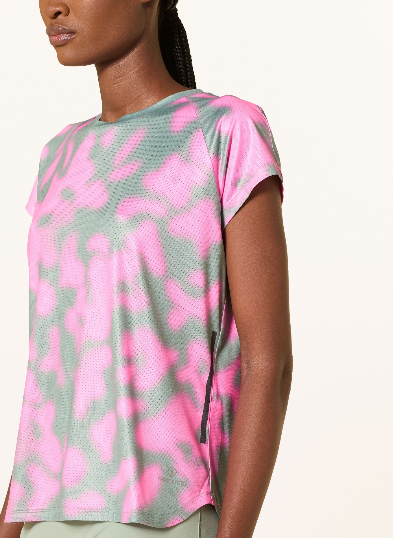 FIRE+ICE Funktionsshirt BRENNA: HELLGRÜN / PINK