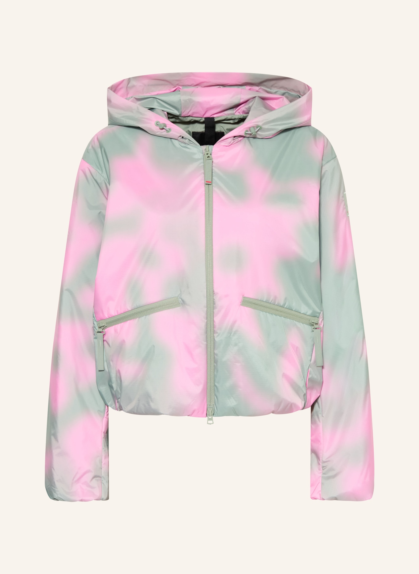 FIRE+ICE Funkční bunda YADIRA: SVĚTLE ZELENÁ / RŮŽOVÁ