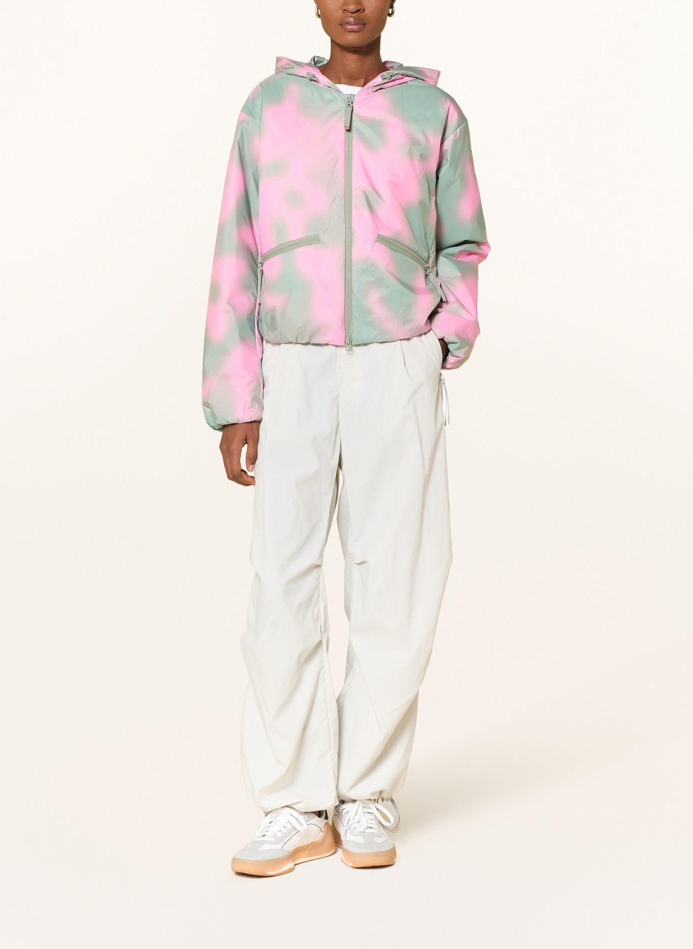 FIRE+ICE Funkční bunda YADIRA: SVĚTLE ZELENÁ / RŮŽOVÁ