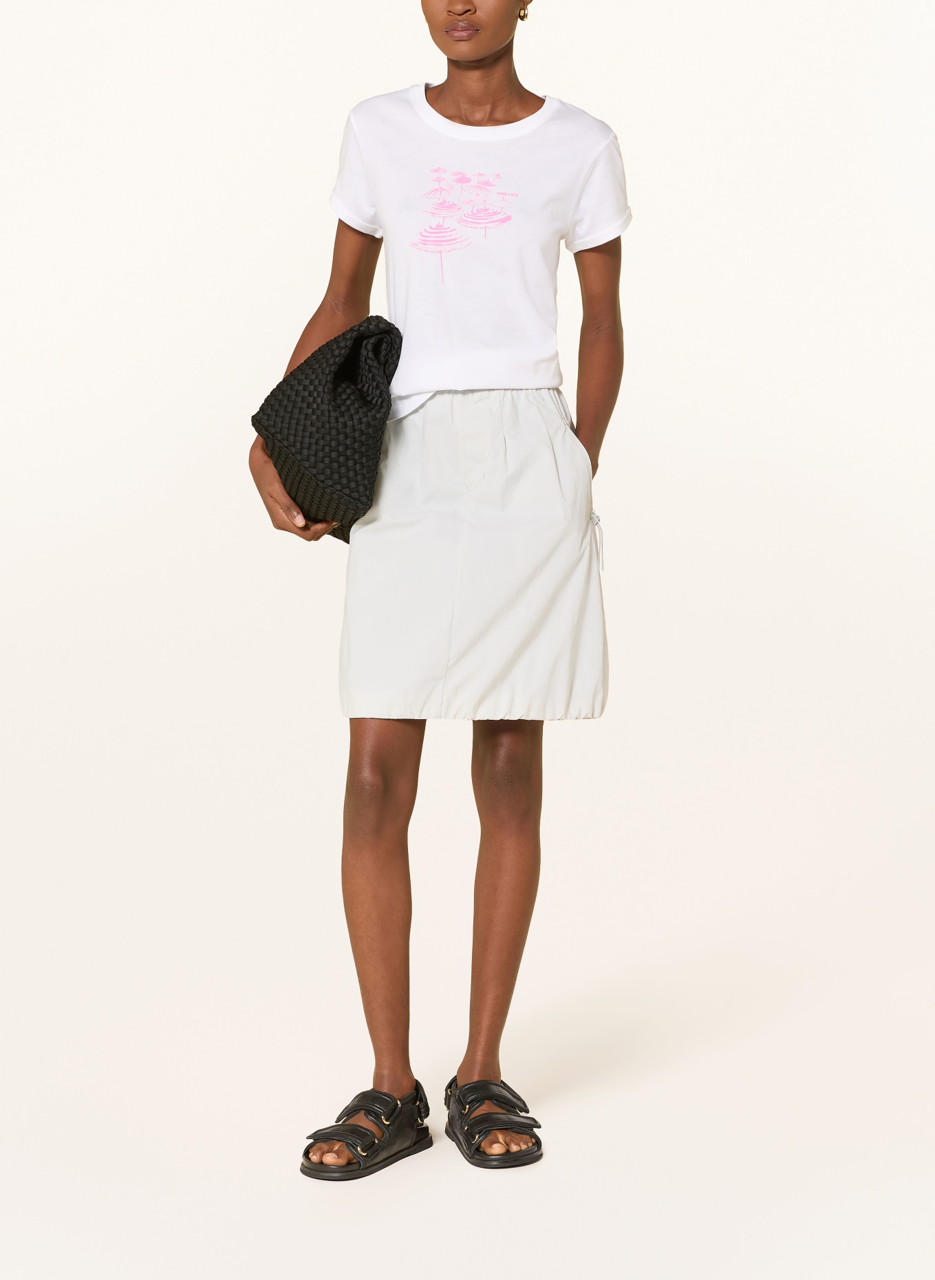 FIRE+ICE Outdoorová sukně BRIA2: SVĚTLE ŠEDÁ