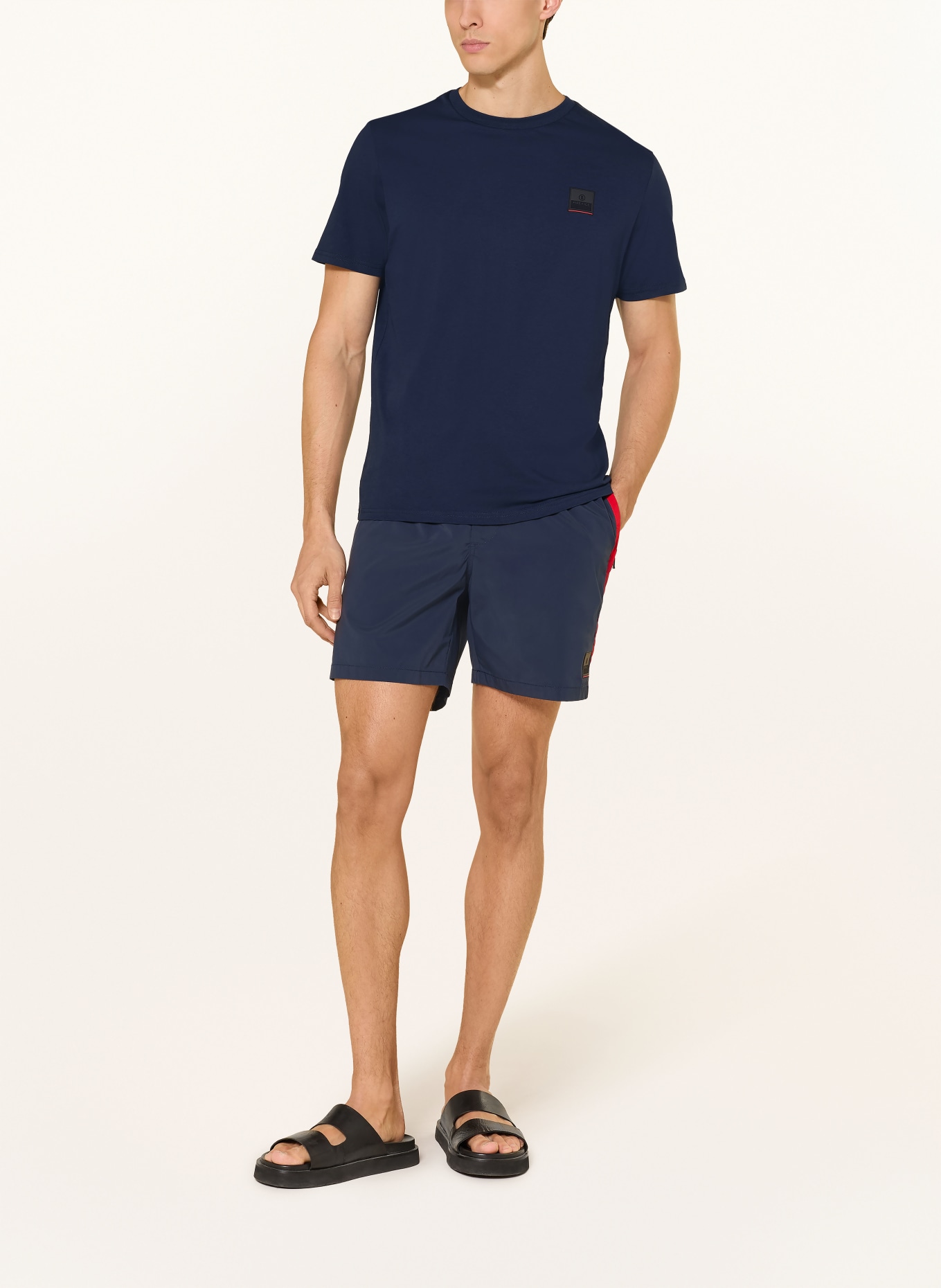 FIRE+ICE T-shirt VITO: DONKERBLAUW