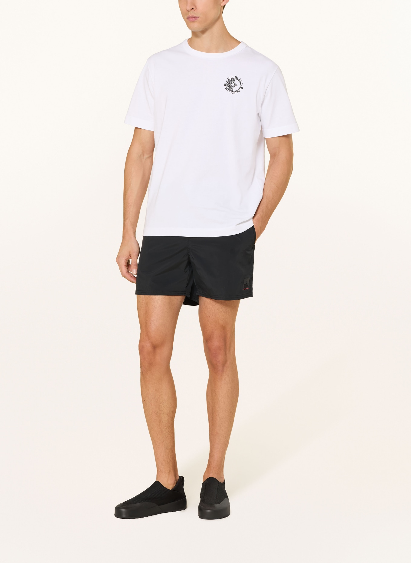 FIRE+ICE T-Shirt LINO: WEISS / SCHWARZ