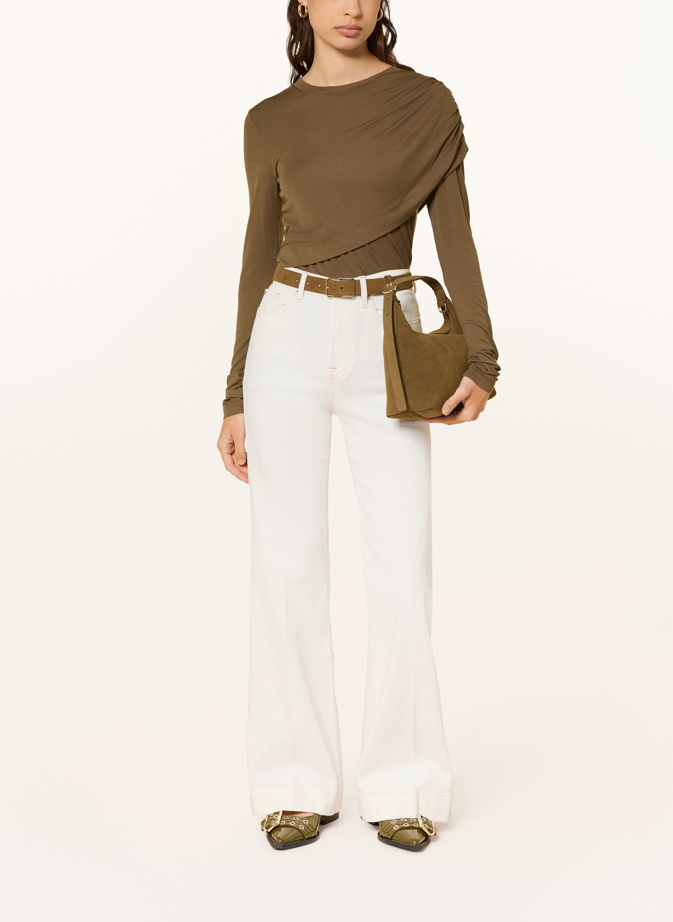 7 for all mankind Zvonové džíny TAILORLESS MODERN DOJO: RGS White