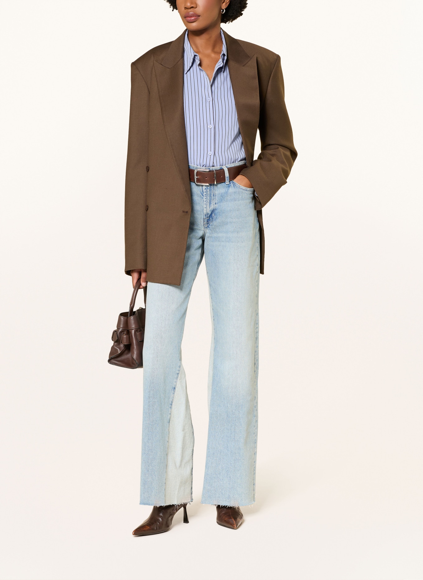 7 for all mankind Wide Leg Jeans PANELLED LOTTA: 1ZW Light Blue